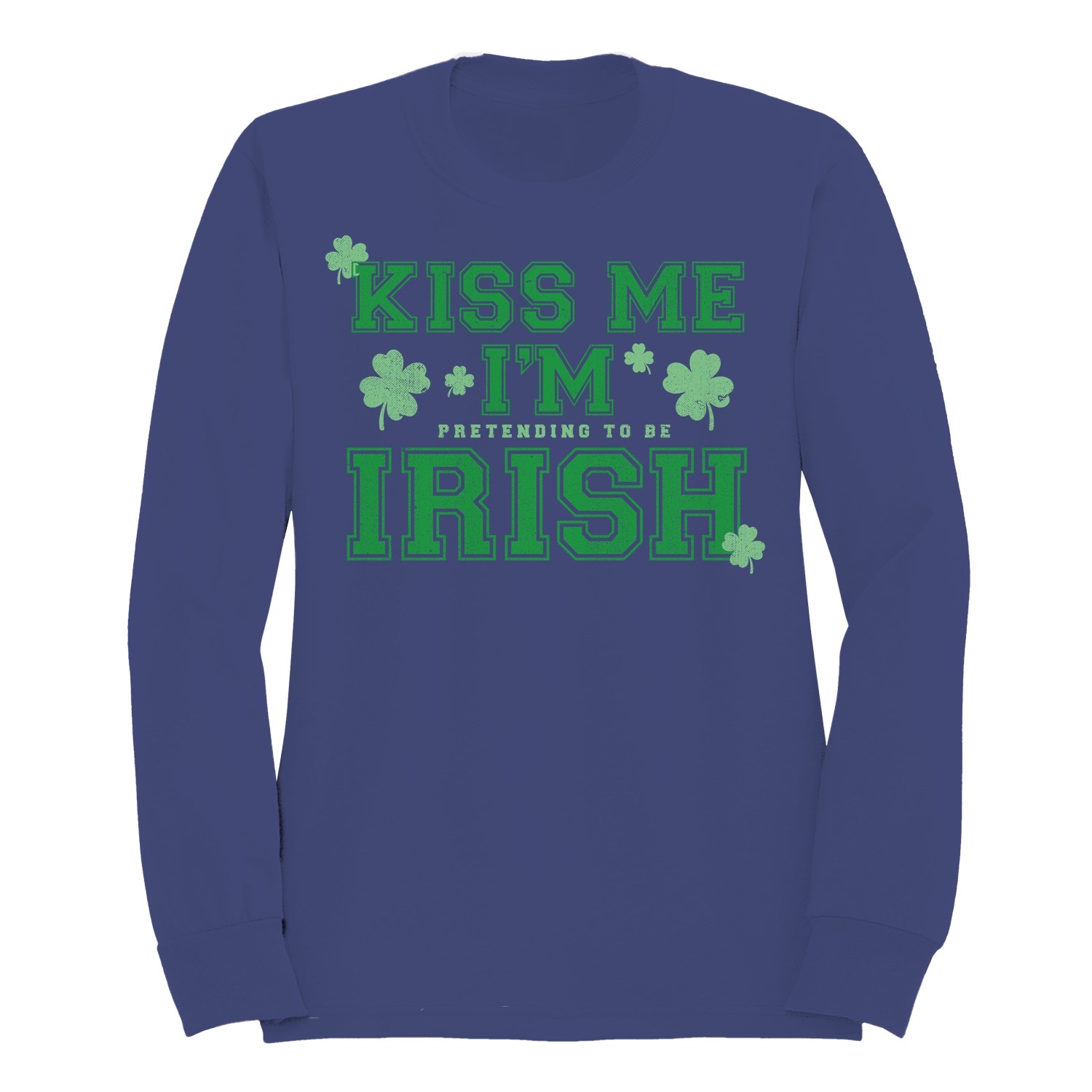 Lustiges Damen-Sweatshirt Kiss Me Im Pretending to Be Irish St. Patricks Day - Bild 13 von 18