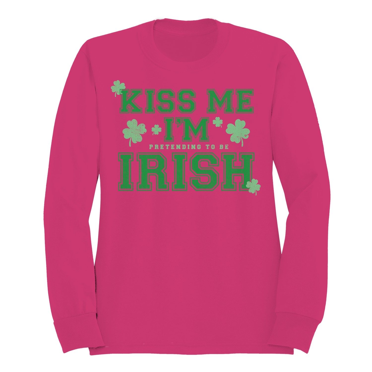 Lustiges Damen-Sweatshirt Kiss Me Im Pretending to Be Irish St. Patricks Day - Bild 10 von 18