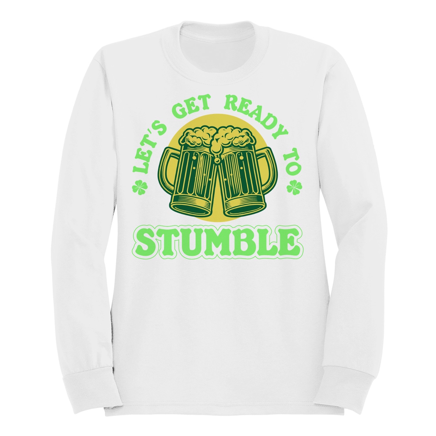 Sudadera para mujer Lets Get Ready to Stumble divertida diseño cerveza día de San Patricio - Imagen 16 de 18