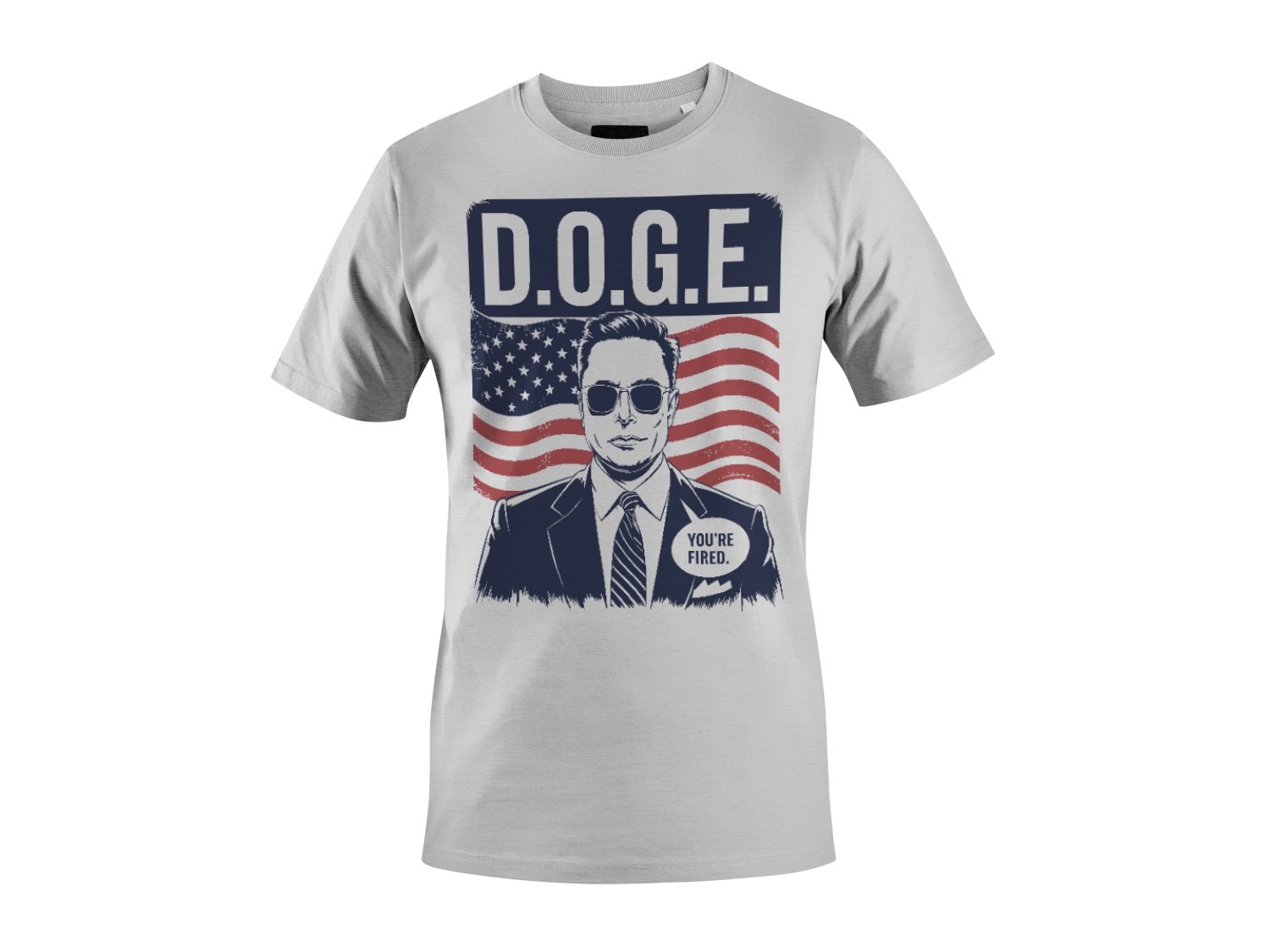 D.O.G.E. Political Meme Parody with 'You're Fired' Quote Men's T-shirt - Picture 4 of 6