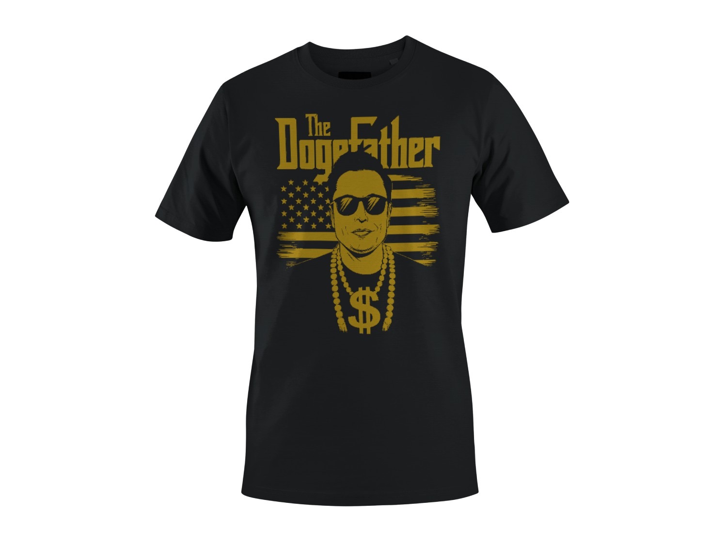 The Dogefather Elon Musk Crypto Parody Herren T-Shirt - Bild 4 von 6