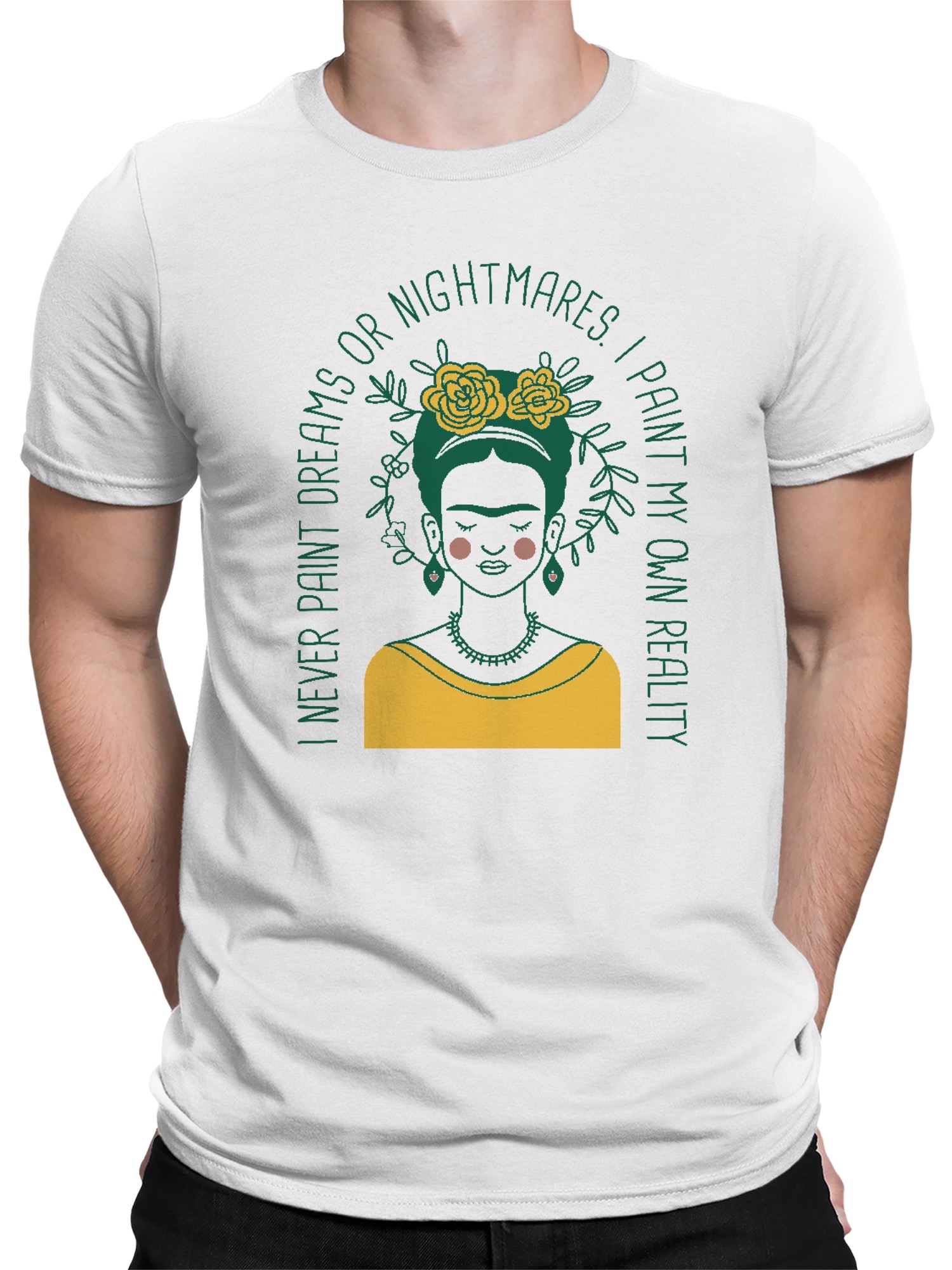 Frida Kahlo Artistic Expression: Embracing Reality Men's T-shirt - Picture 8 of 9