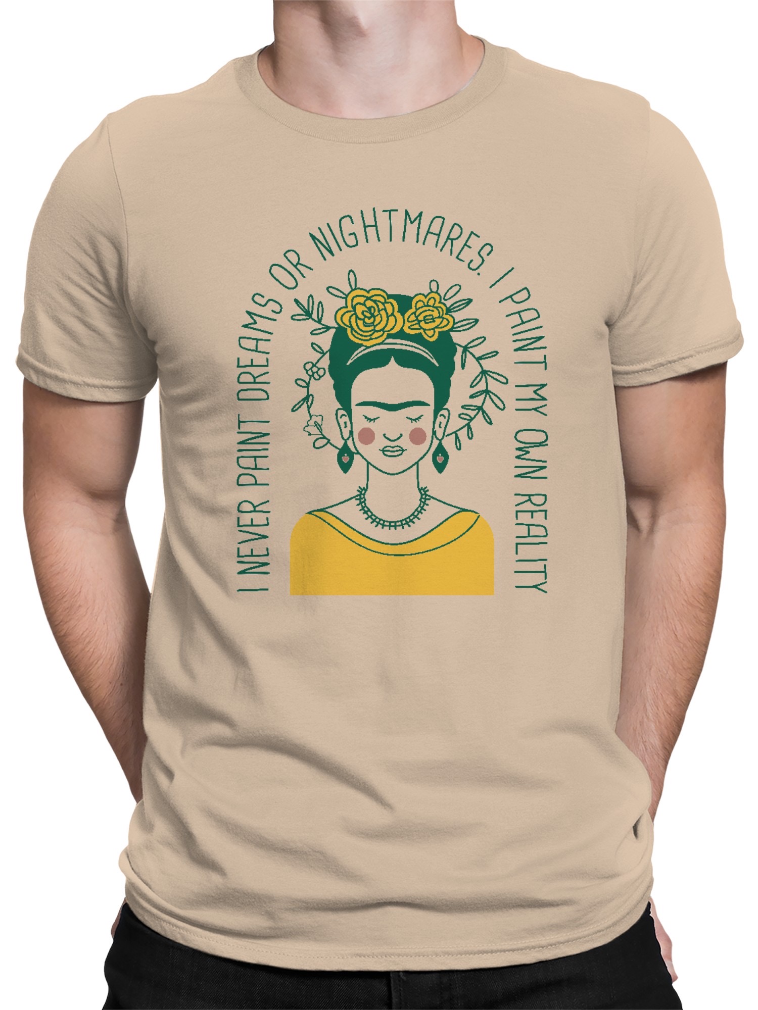 Frida Kahlo Artistic Expression: Embracing Reality Men's T-shirt - Picture 5 of 9