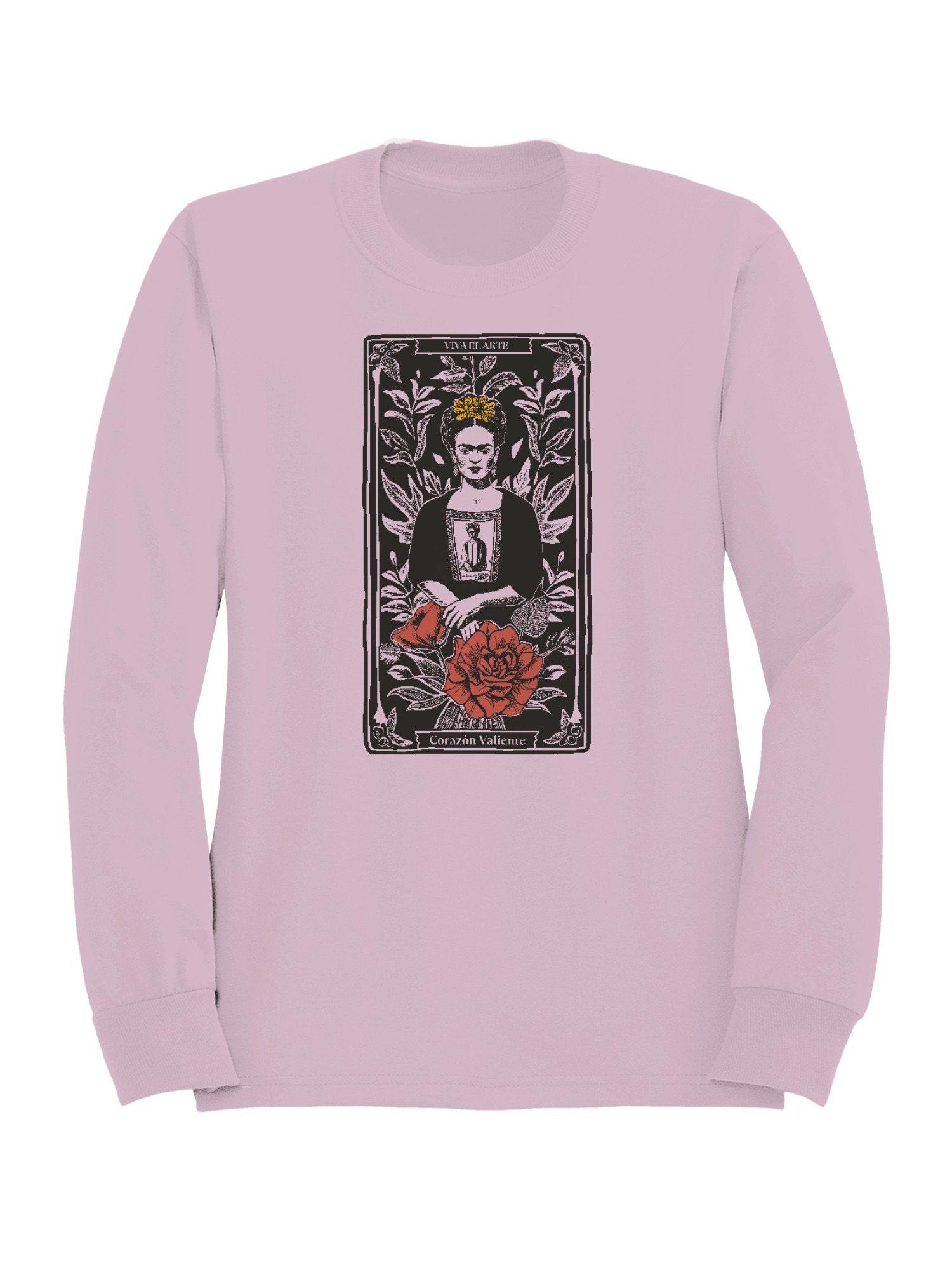 Frida Kahlo Artistic Tribute to a Brave Heart Women's Sweatshirt - Picture 4 of 12