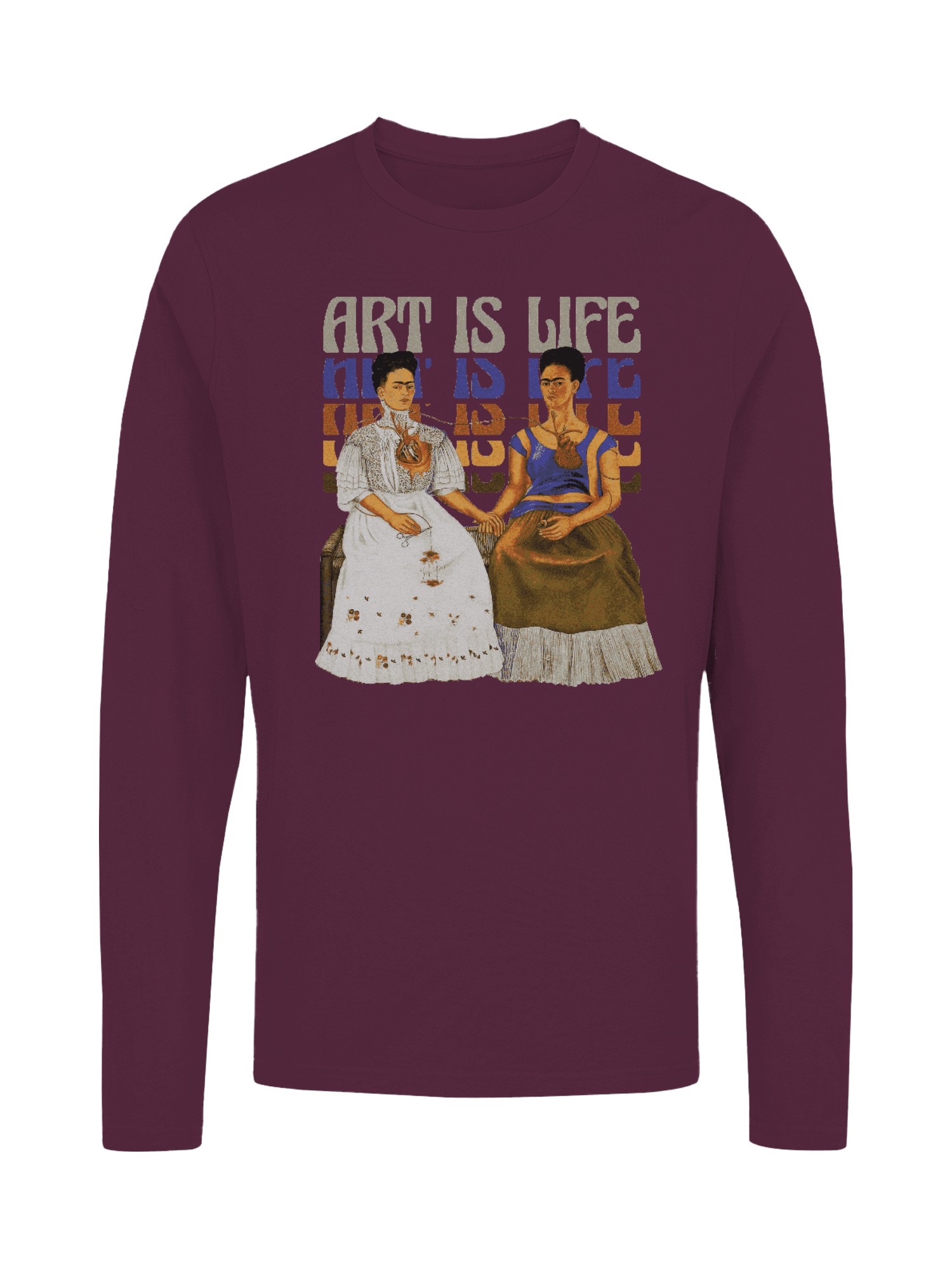 Frida Kahlo Art is Life: Duality Women's Long Sleeve - Picture 7 of 15