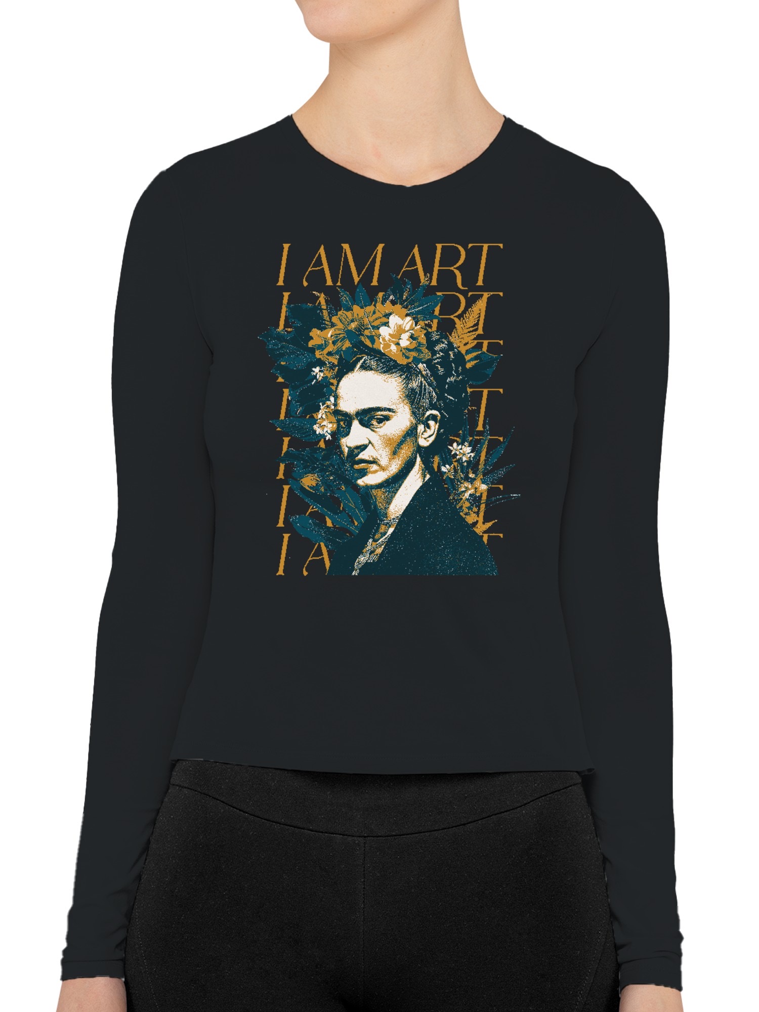 Frida Kahlo Empowered Artistry Damen Langarmshirt - Bild 5 von 15