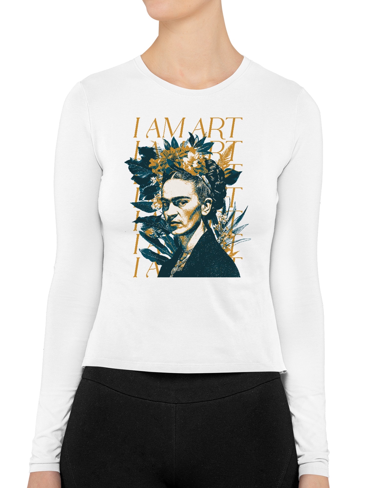Frida Kahlo Empowered Artistry Damen Langarmshirt - Bild 14 von 15