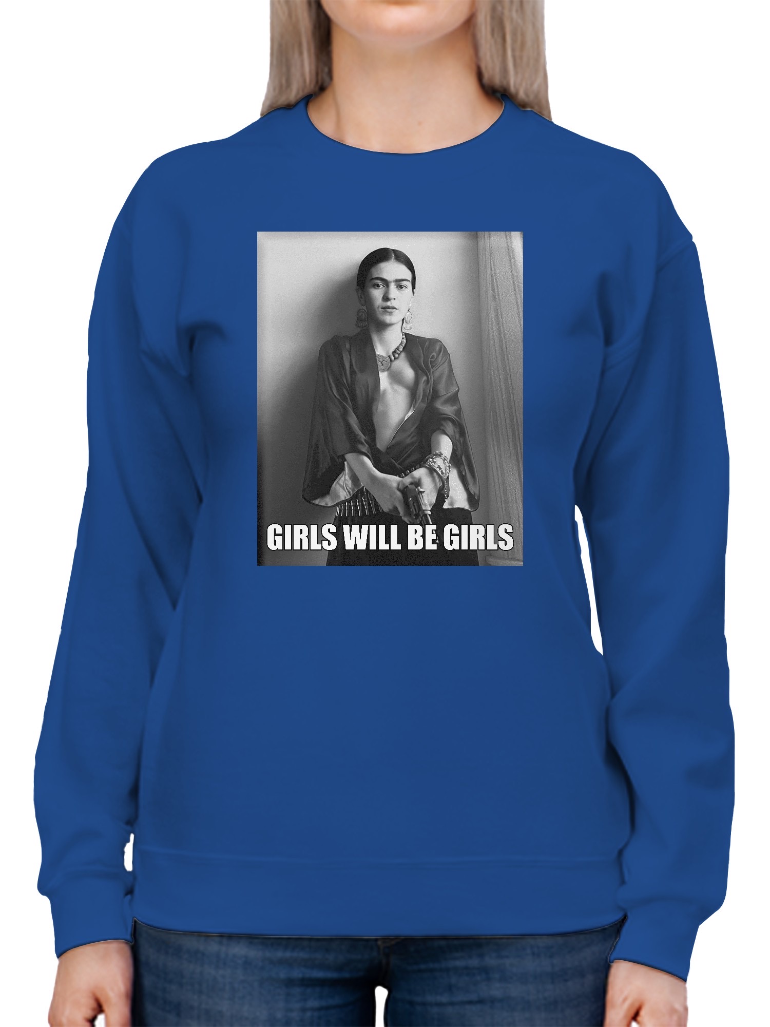 Frida Kahlo Empowered Elegance Women's Sweatshirt - Picture 11 of 15