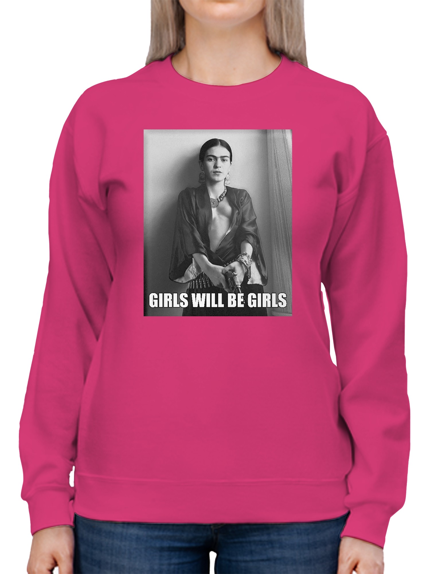 Frida Kahlo Empowered Elegance Women's Sweatshirt - Picture 8 of 15