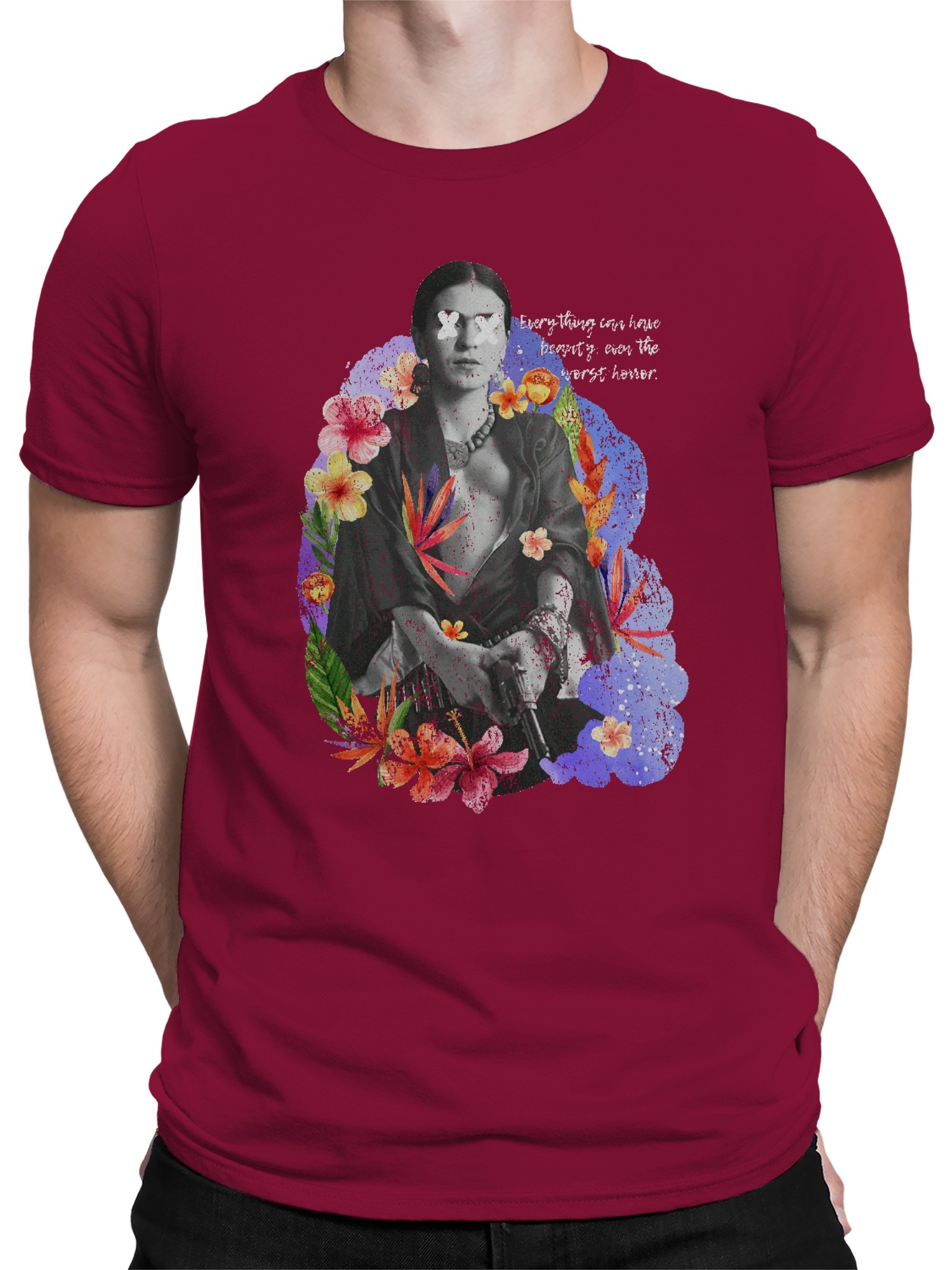 Frida Kahlo Beauty Amidst Chaos Men's T-shirt - Picture 8 of 15