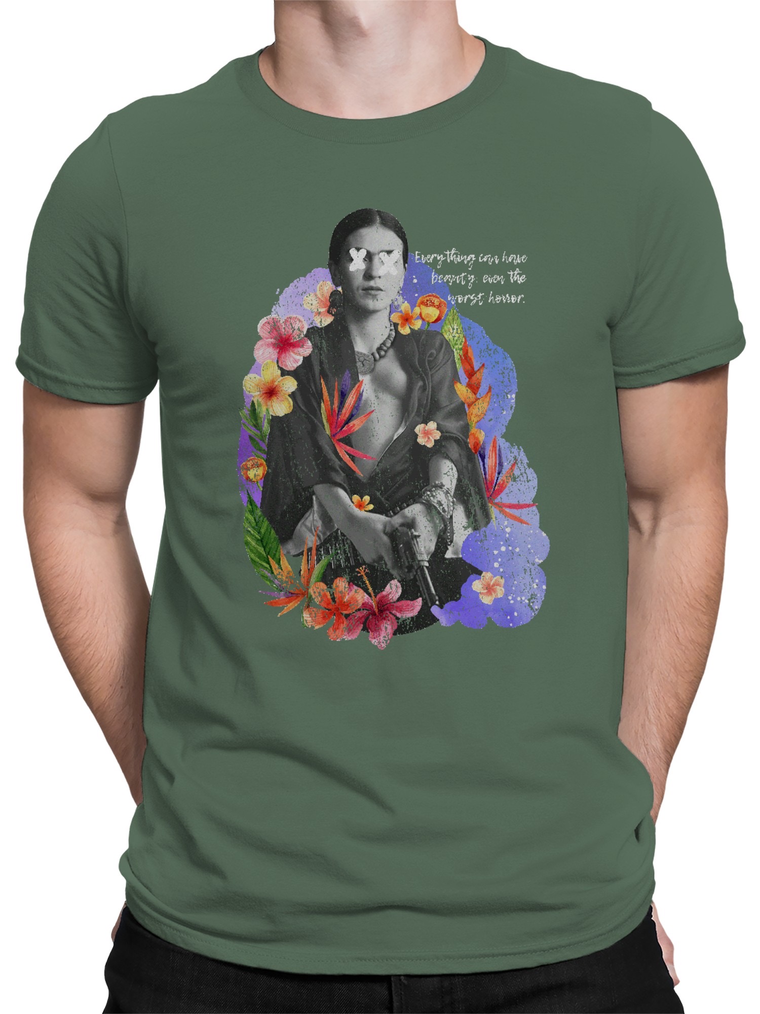 Frida Kahlo Beauty Amidst Chaos Men's T-shirt - Picture 11 of 15