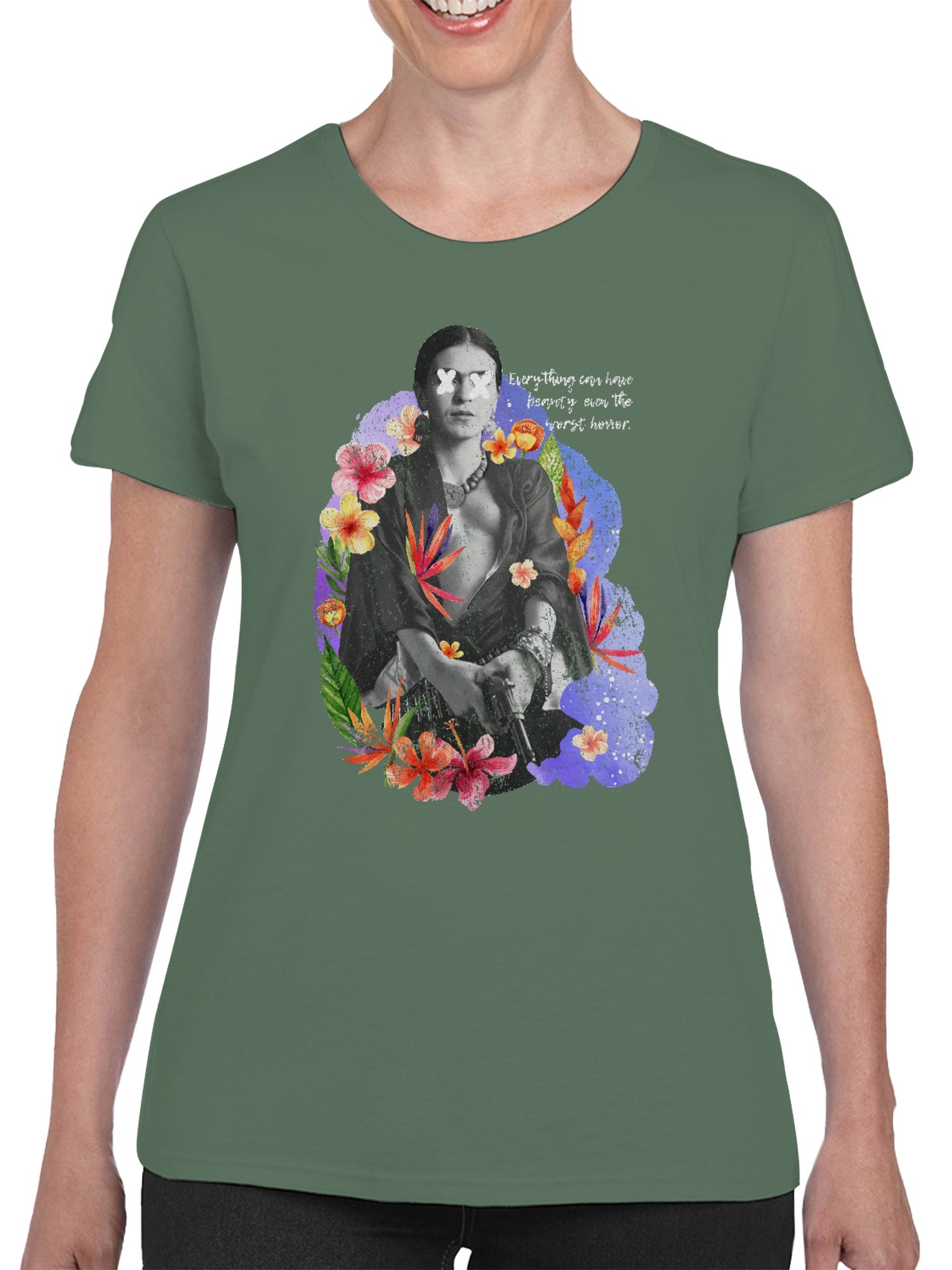 Frida Kahlo Beauty Amidst Chaos Women's T-shirt - Picture 14 of 15