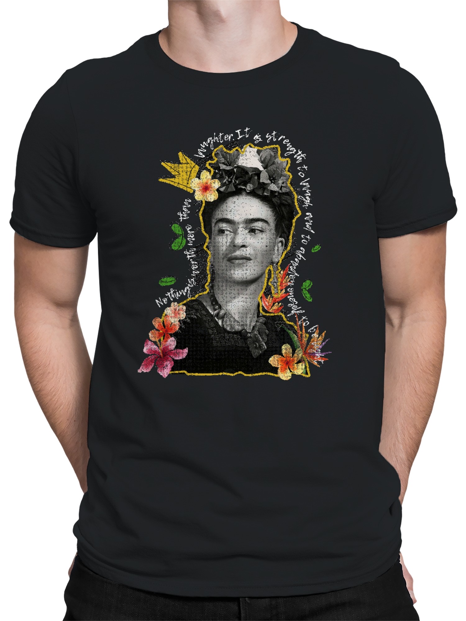 Frida Kahlo Iconic Tribute Men's T-shirt - Picture 5 of 15