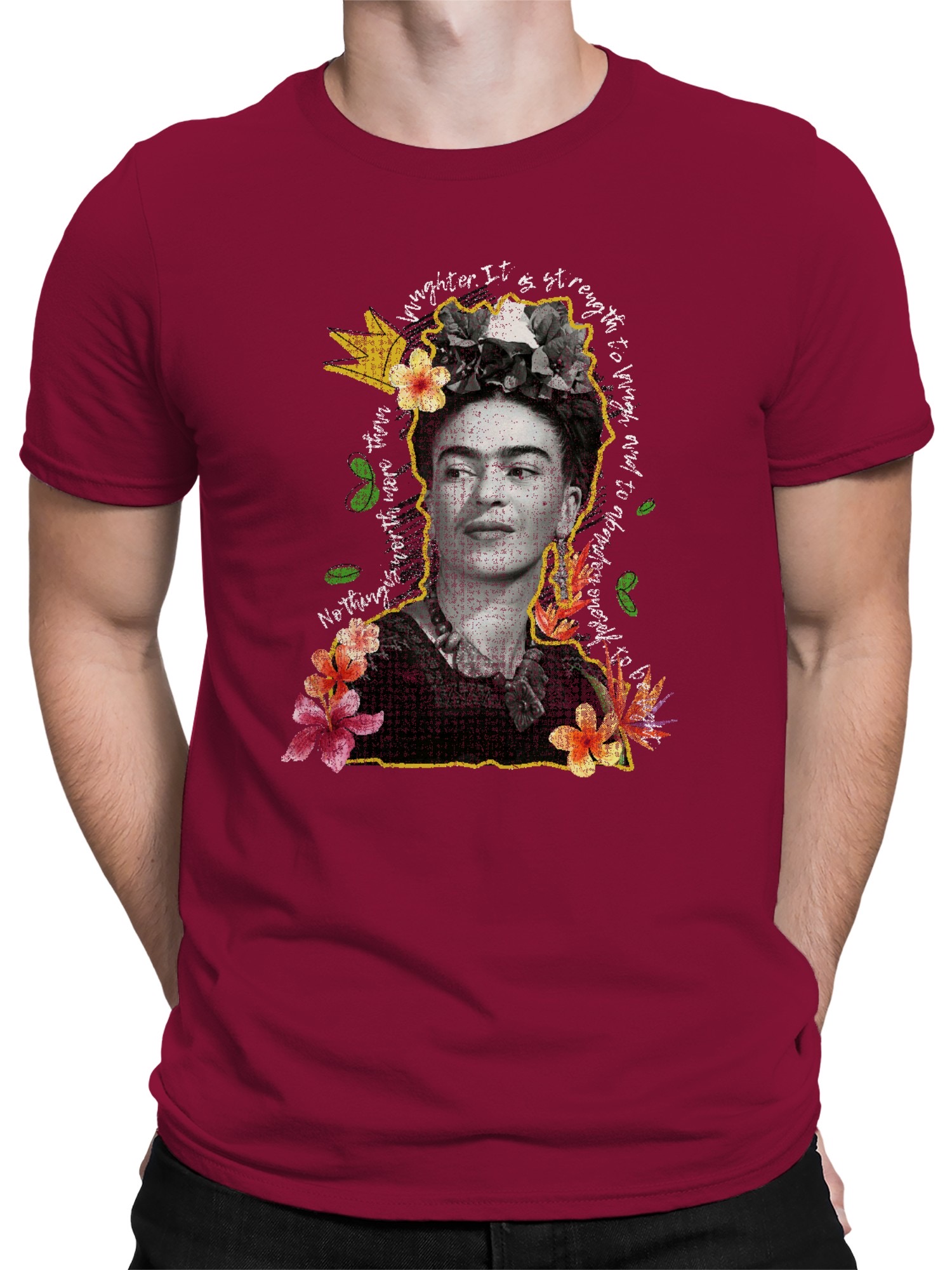 Frida Kahlo Iconic Tribute Men's T-shirt - Picture 8 of 15