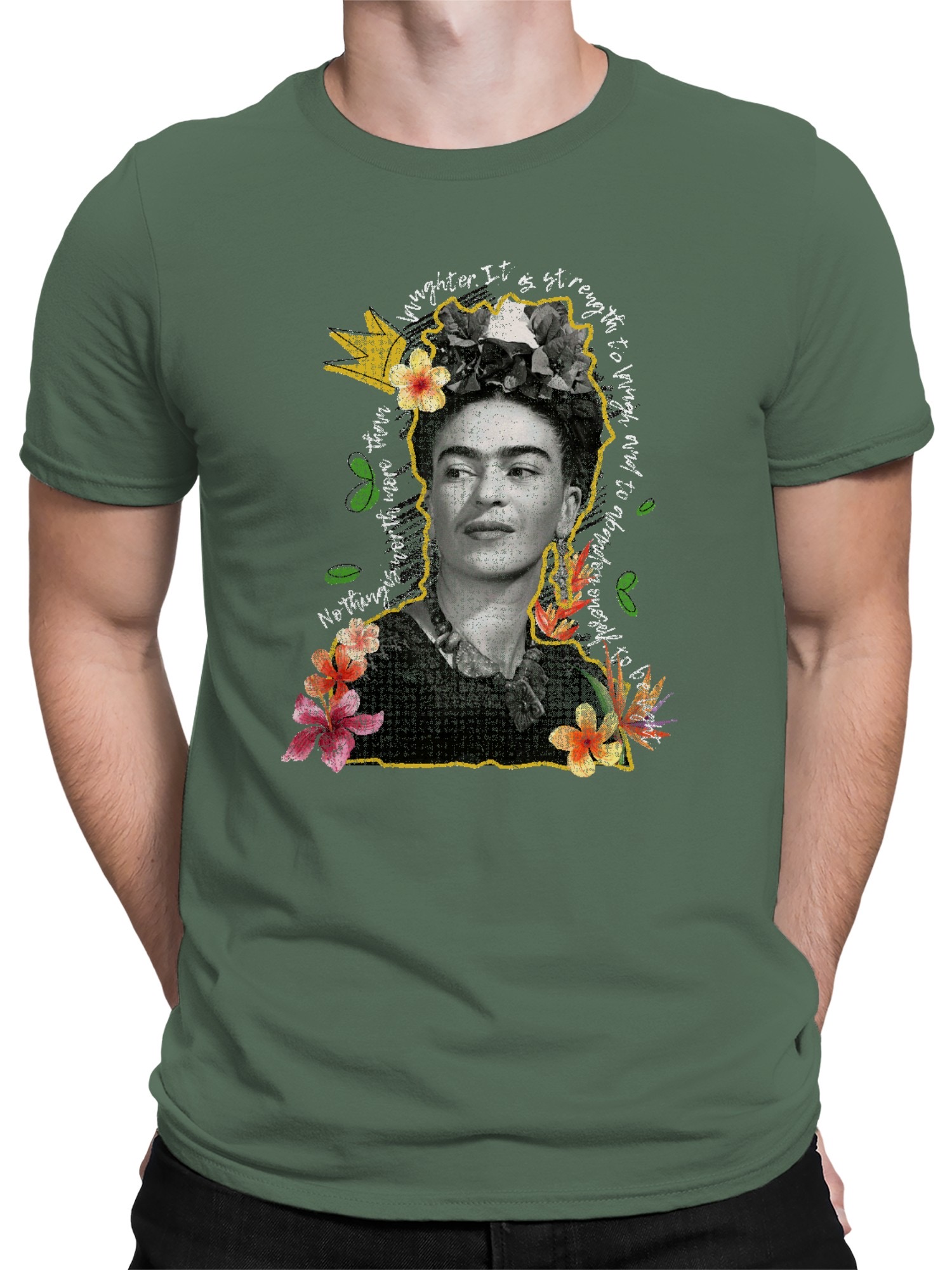 Frida Kahlo Iconic Tribute Men's T-shirt - Picture 11 of 15