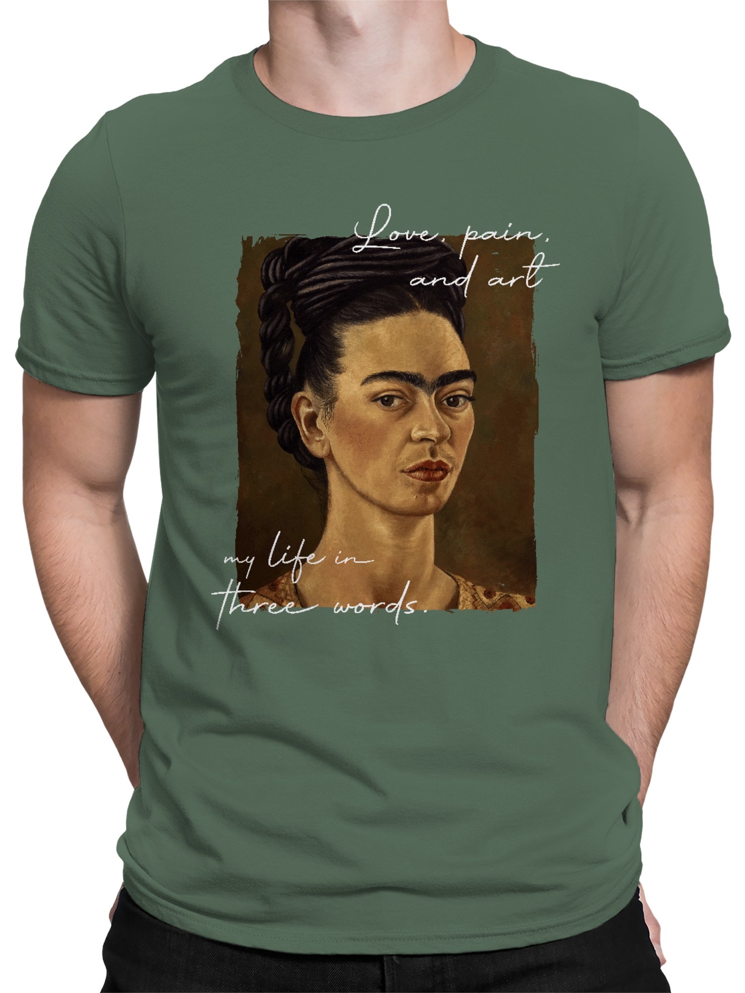 Camiseta para hombre Frida Kahlo Expresión de Tormento Interior y Belleza - Imagen 11 de 15
