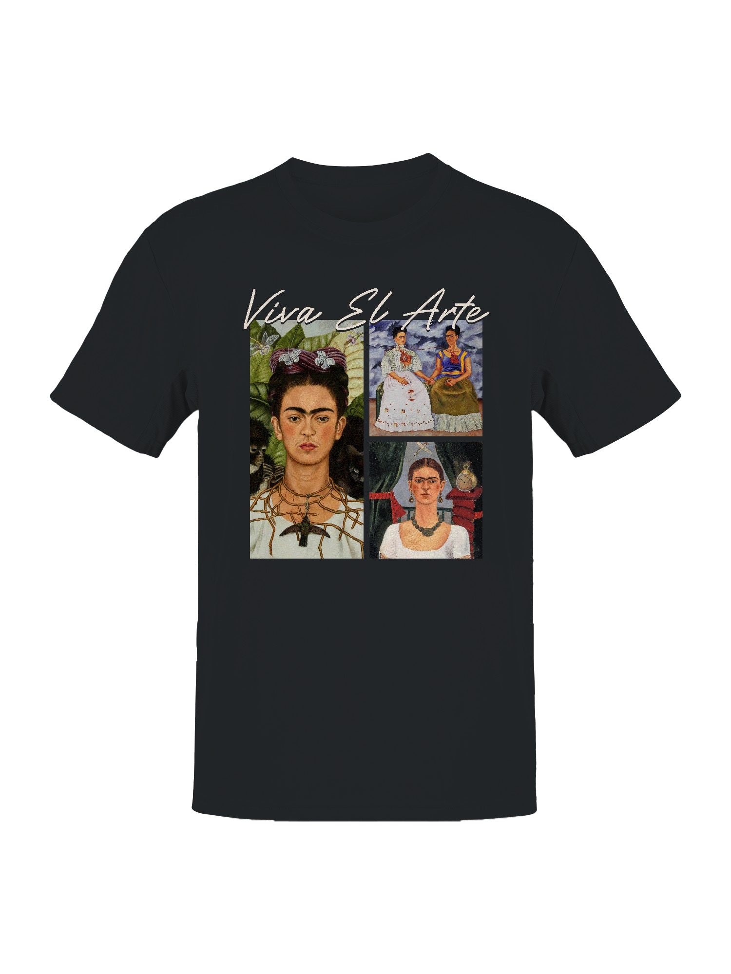 Frida Kahlo Viva El Arte: Celebrating Iconic Portraits Women's T-shirt - Picture 4 of 15