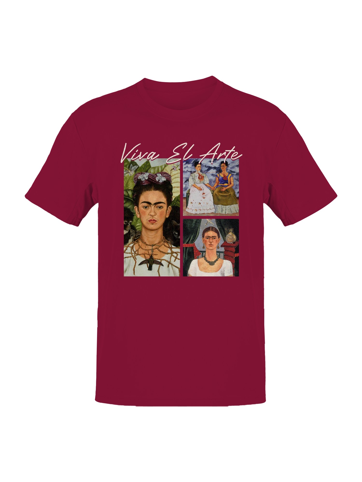 Frida Kahlo Viva El Arte: Celebrating Iconic Portraits Women's T-shirt - Picture 7 of 15