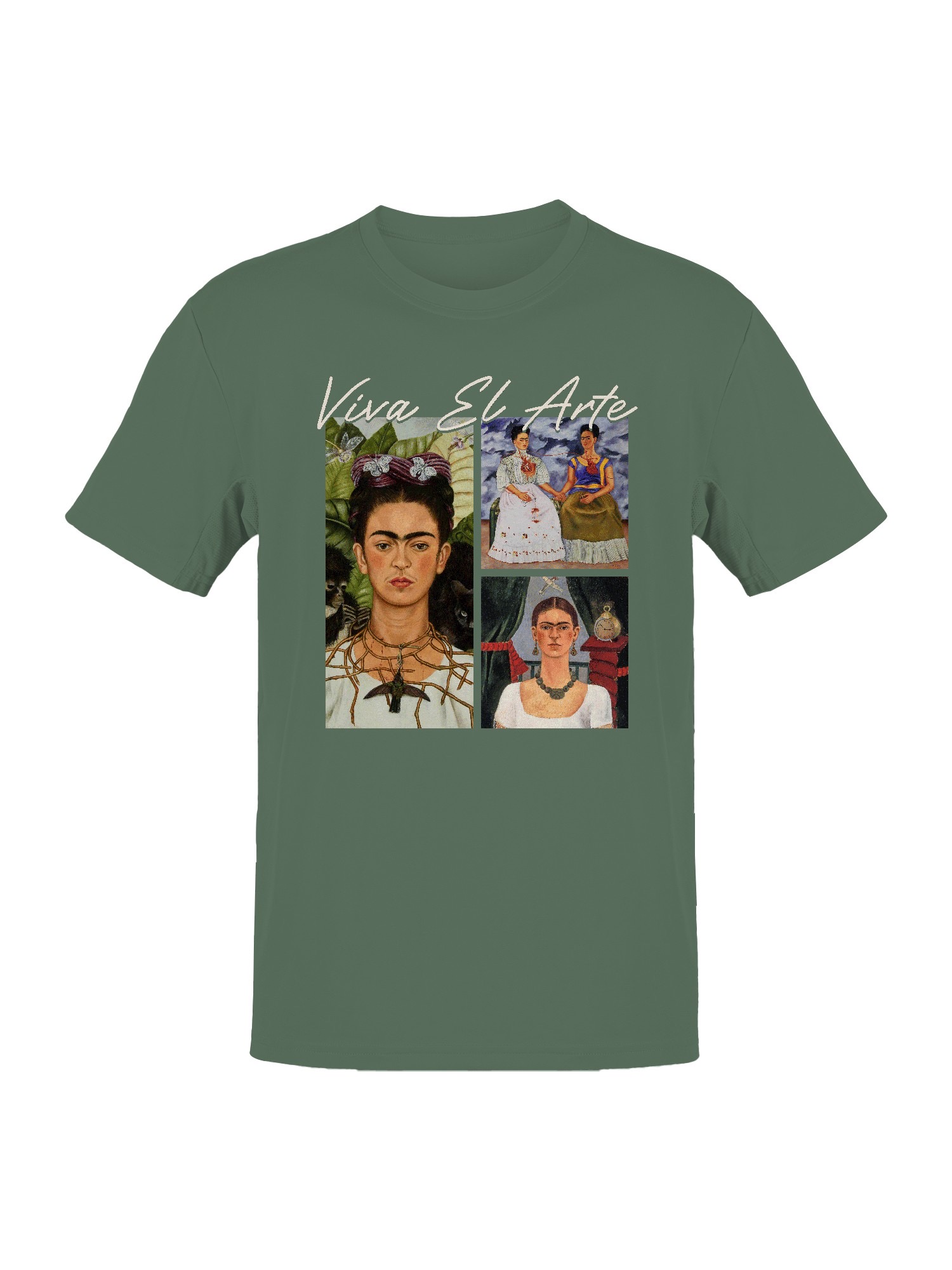 Frida Kahlo Viva El Arte: Celebrating Iconic Portraits Women's T-shirt - Picture 13 of 15