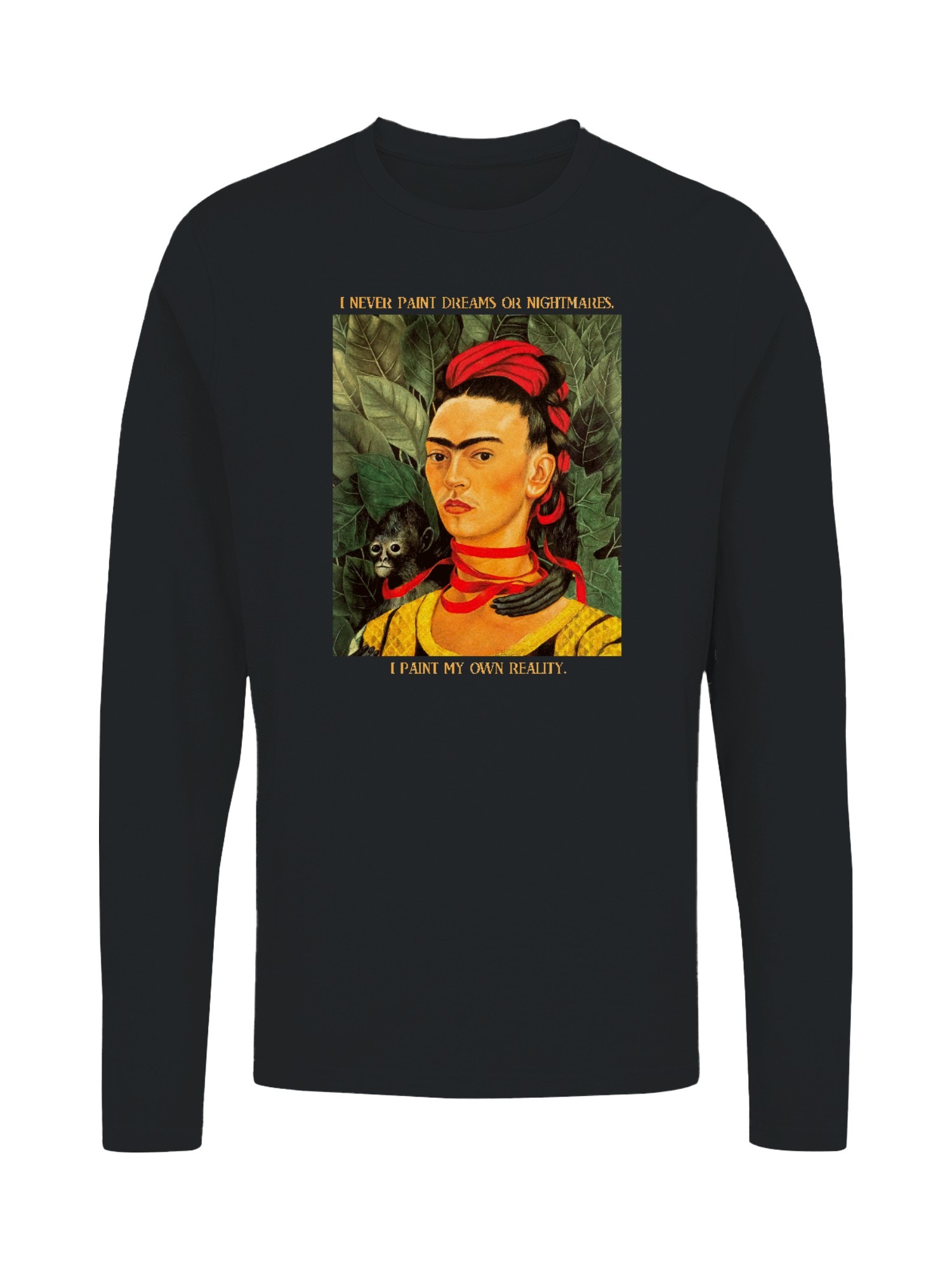 Frida Kahlo Artistic Self-Expression and Reality Women's Long Sleeve - Picture 4 of 12