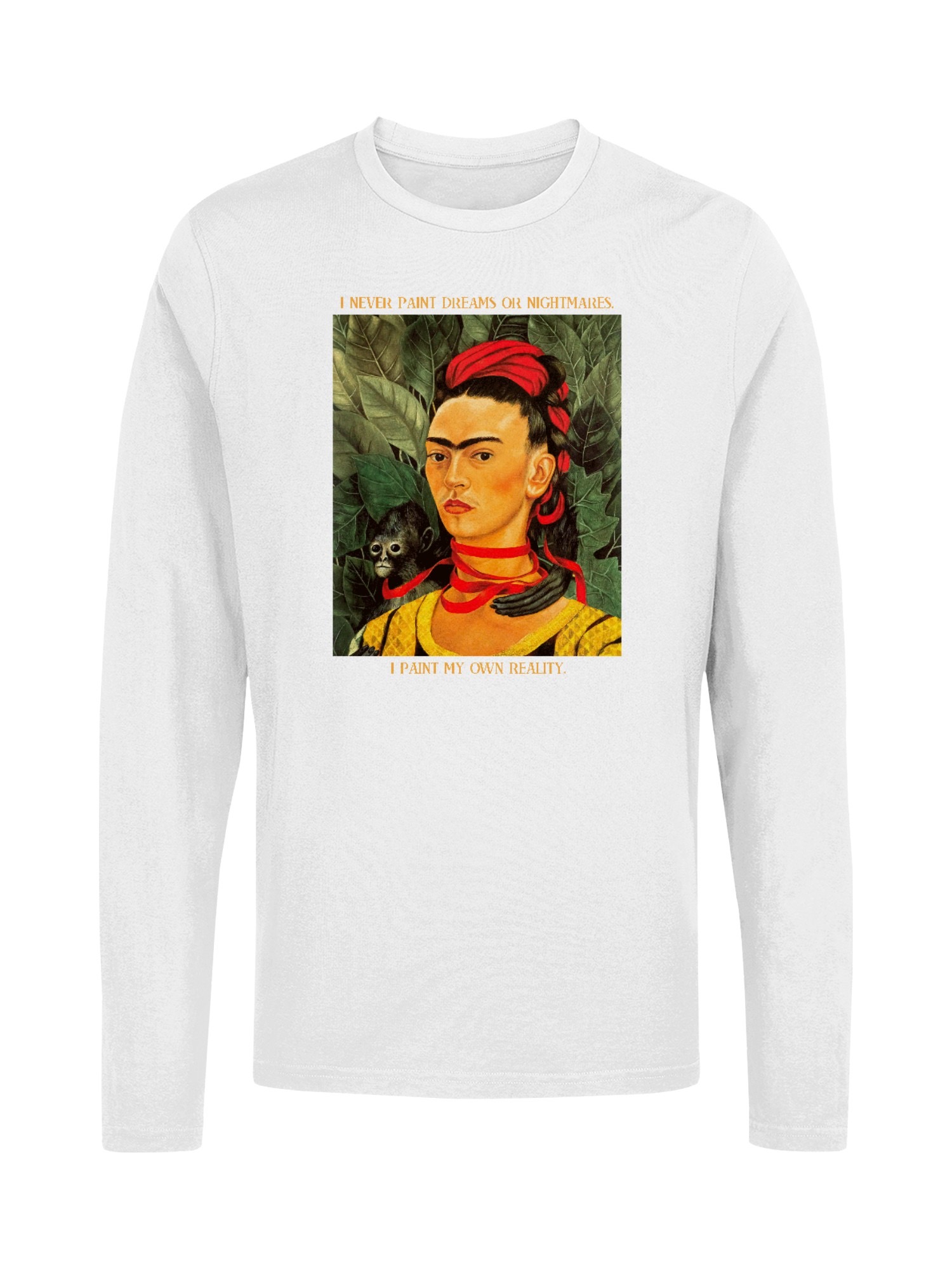 Frida Kahlo Artistic Self-Expression and Reality Women's Long Sleeve - Picture 10 of 12