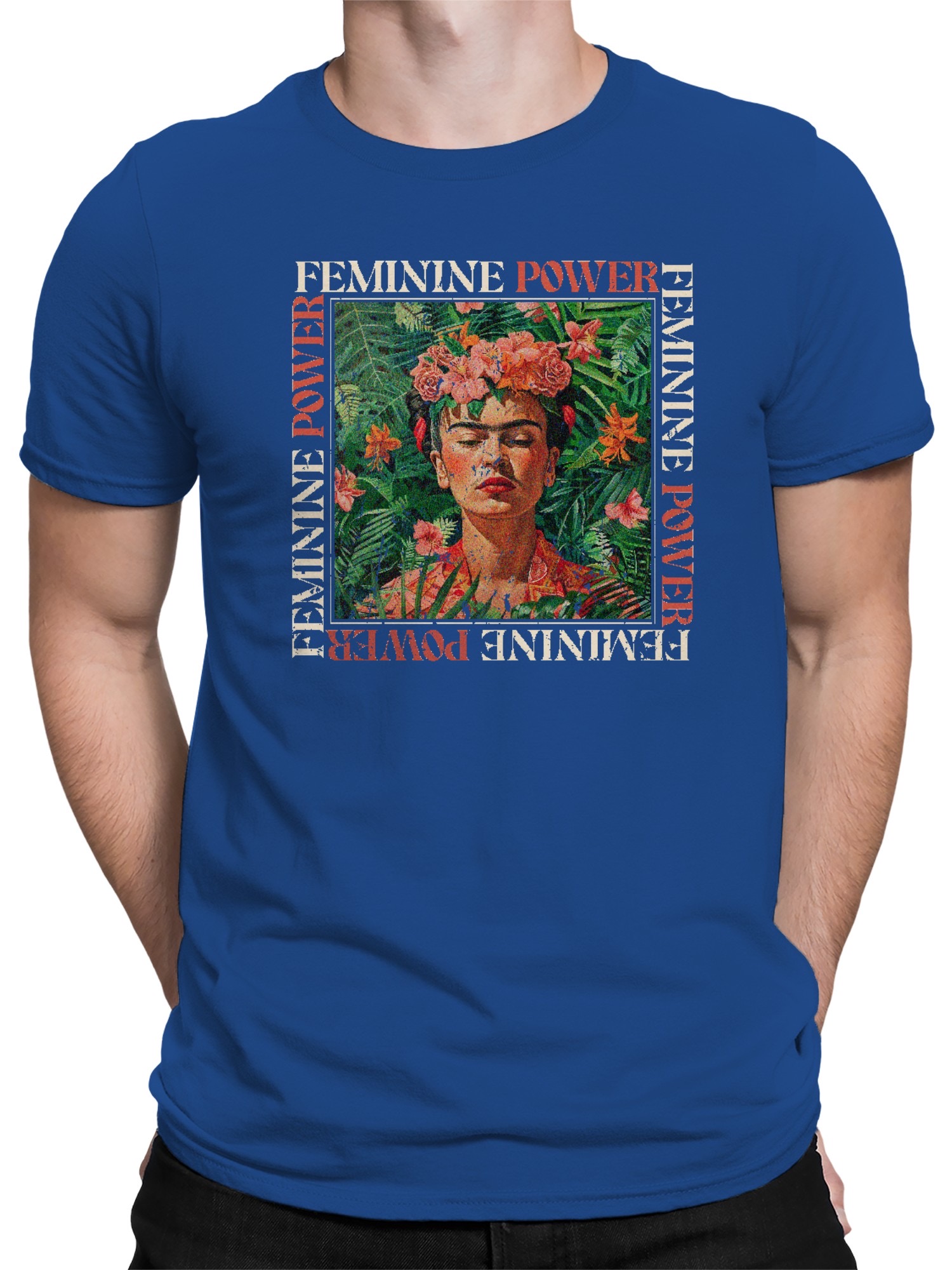 Frida Kahlo Embracing Feminine Power Men's T-shirt - Picture 11 of 12