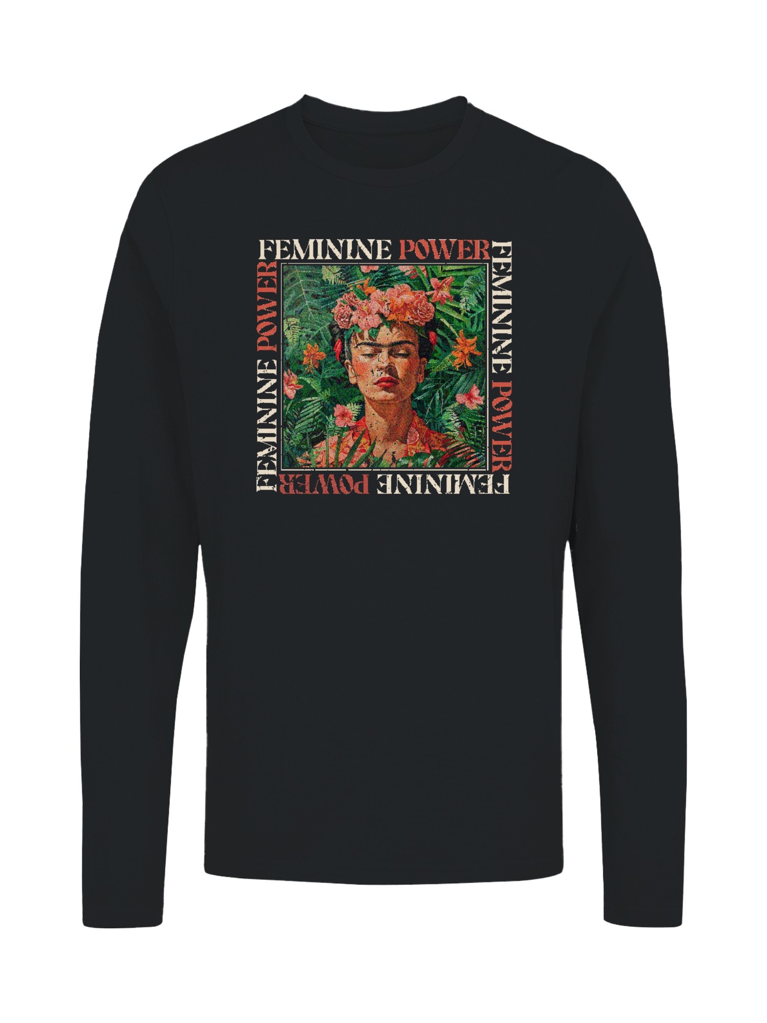 Frida Kahlo Embracing Feminine Power Women's Long Sleeve - Picture 4 of 12