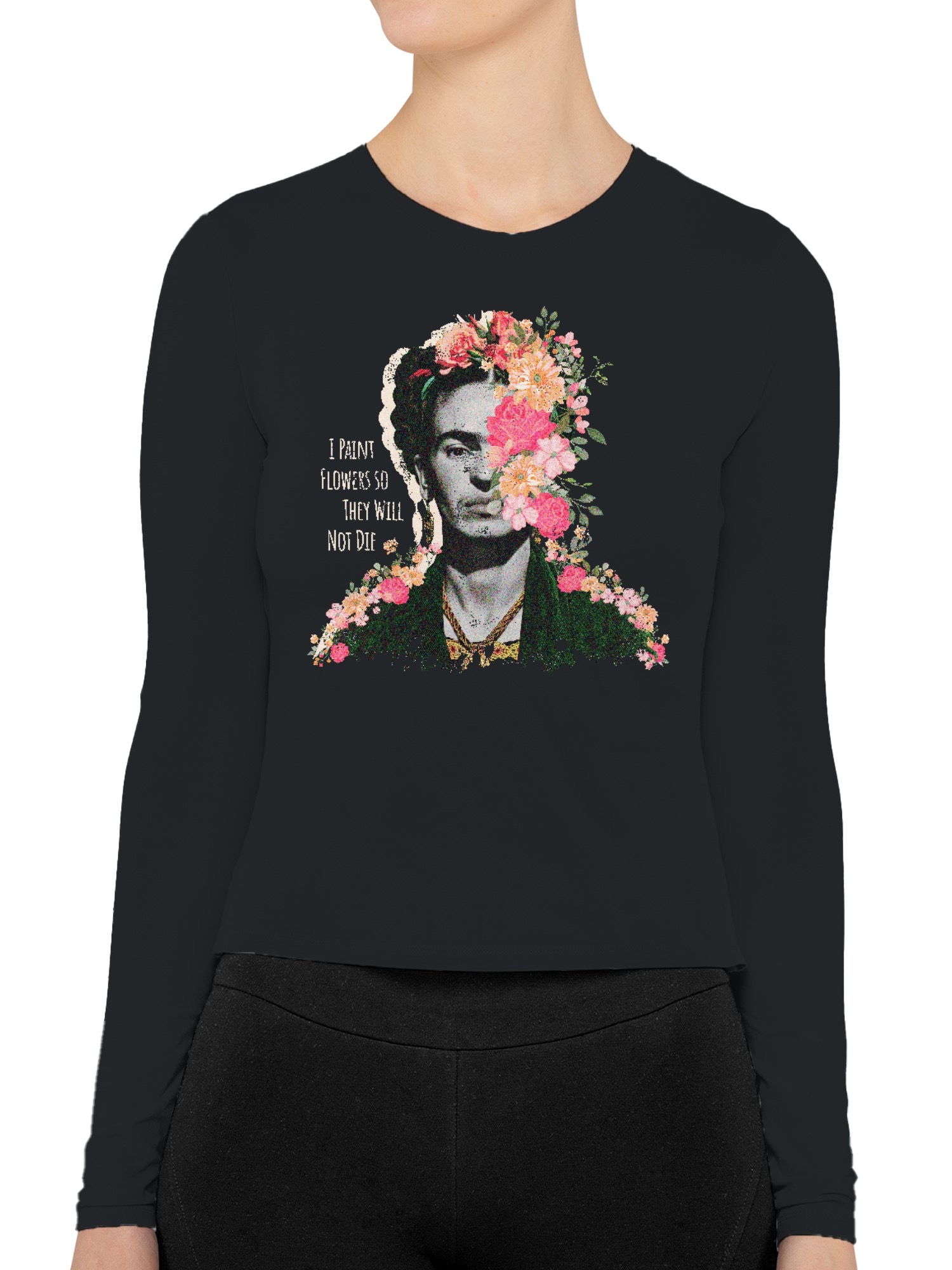 Frida Kahlo Blossoming Artistry Women's Long Sleeve - Picture 5 of 12