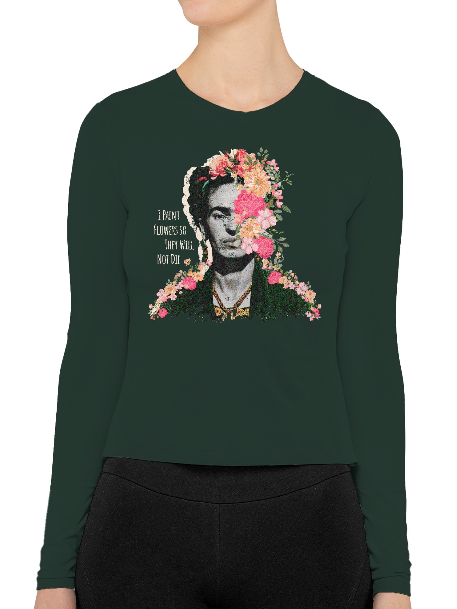 Frida Kahlo Blossoming Artistry Women's Long Sleeve - Picture 8 of 12