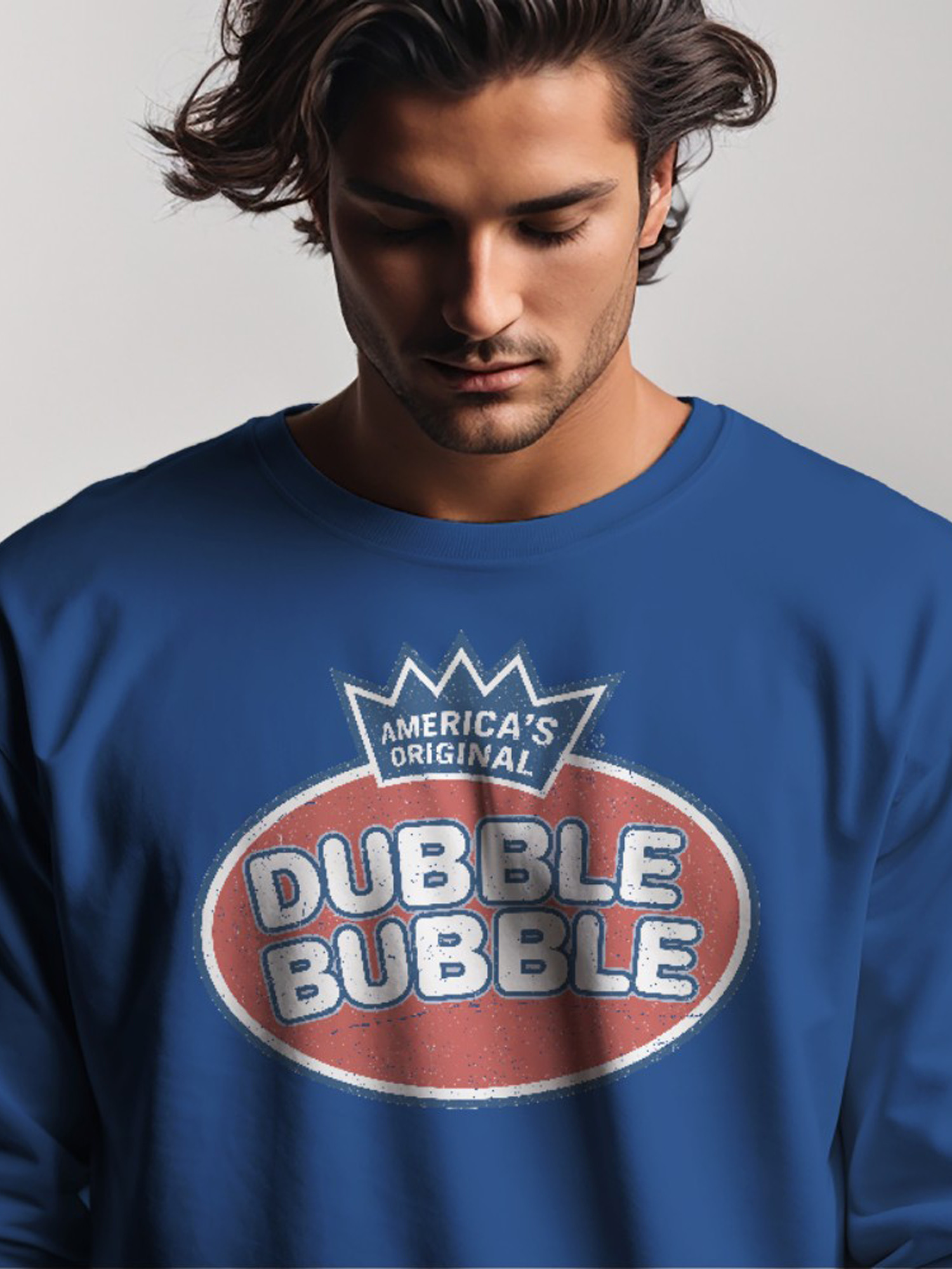 Sudadera para hombre con licencia oficial con diseño de logotipo de burbuja doble - Imagen 11 de 15