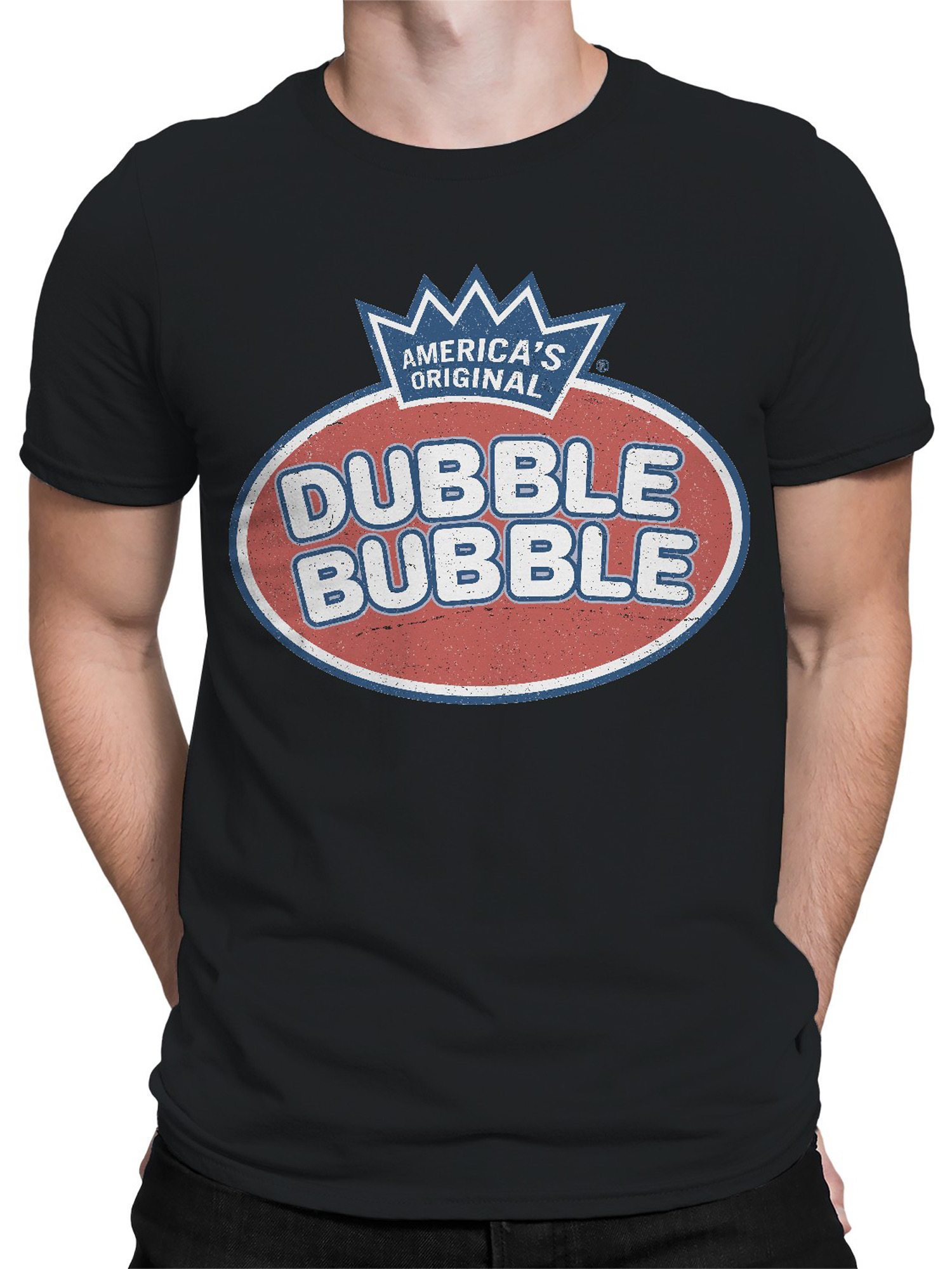 Officially Licensed Dubble Bubble Logo Design Men's T-shirt - Picture 5 of 18
