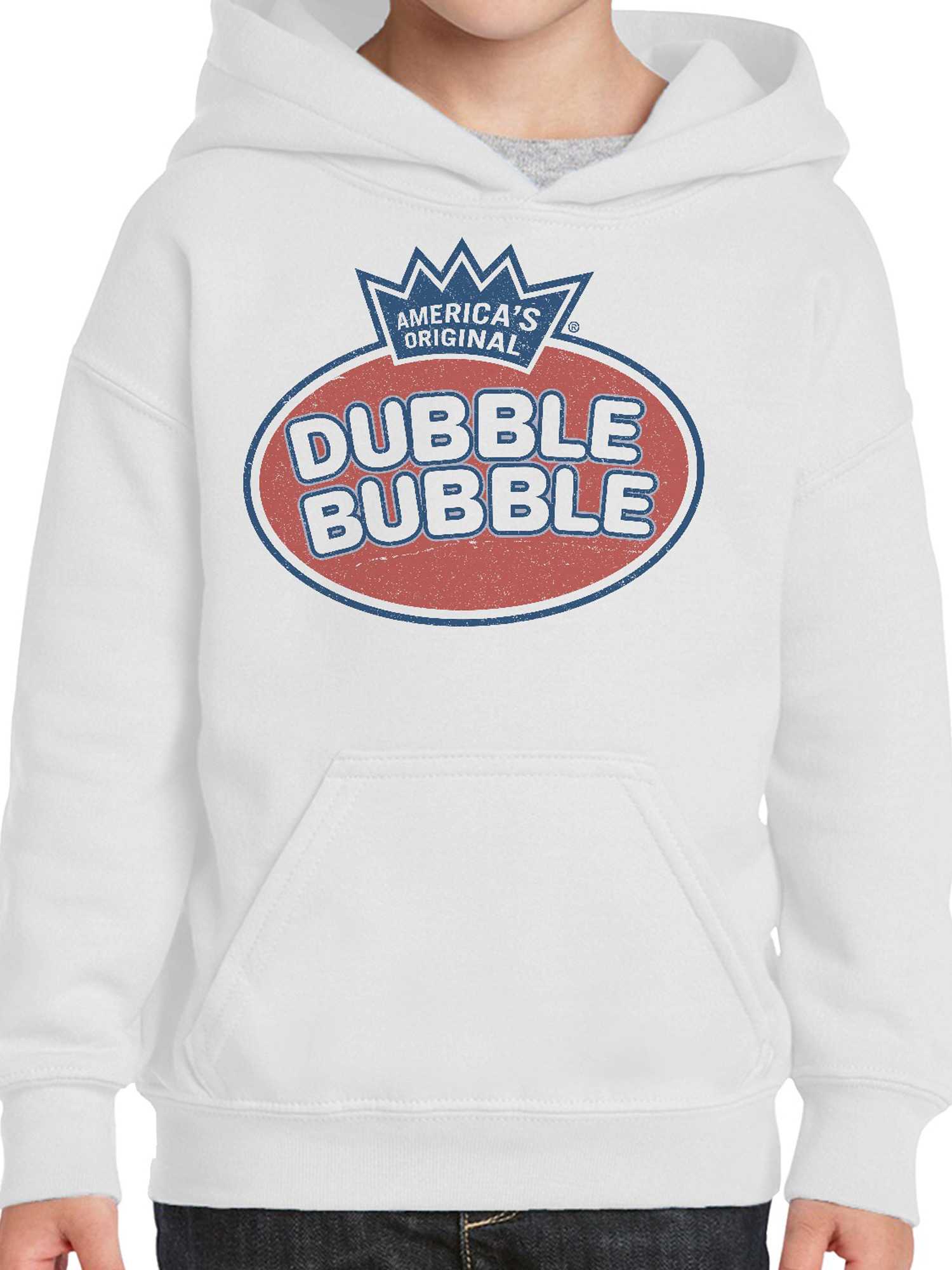Officially Licensed Dubble Bubble Logo Design Youth's Hoodie - Picture 14 of 15