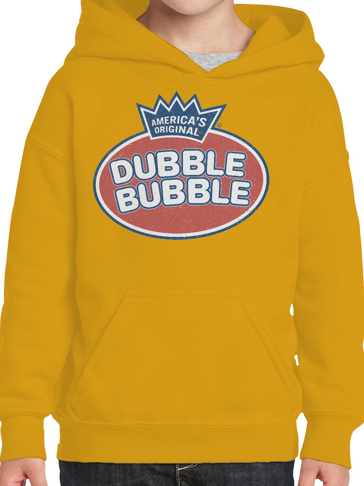 Officially Licensed Dubble Bubble Logo Design Youth's Hoodie - Picture 11 of 15
