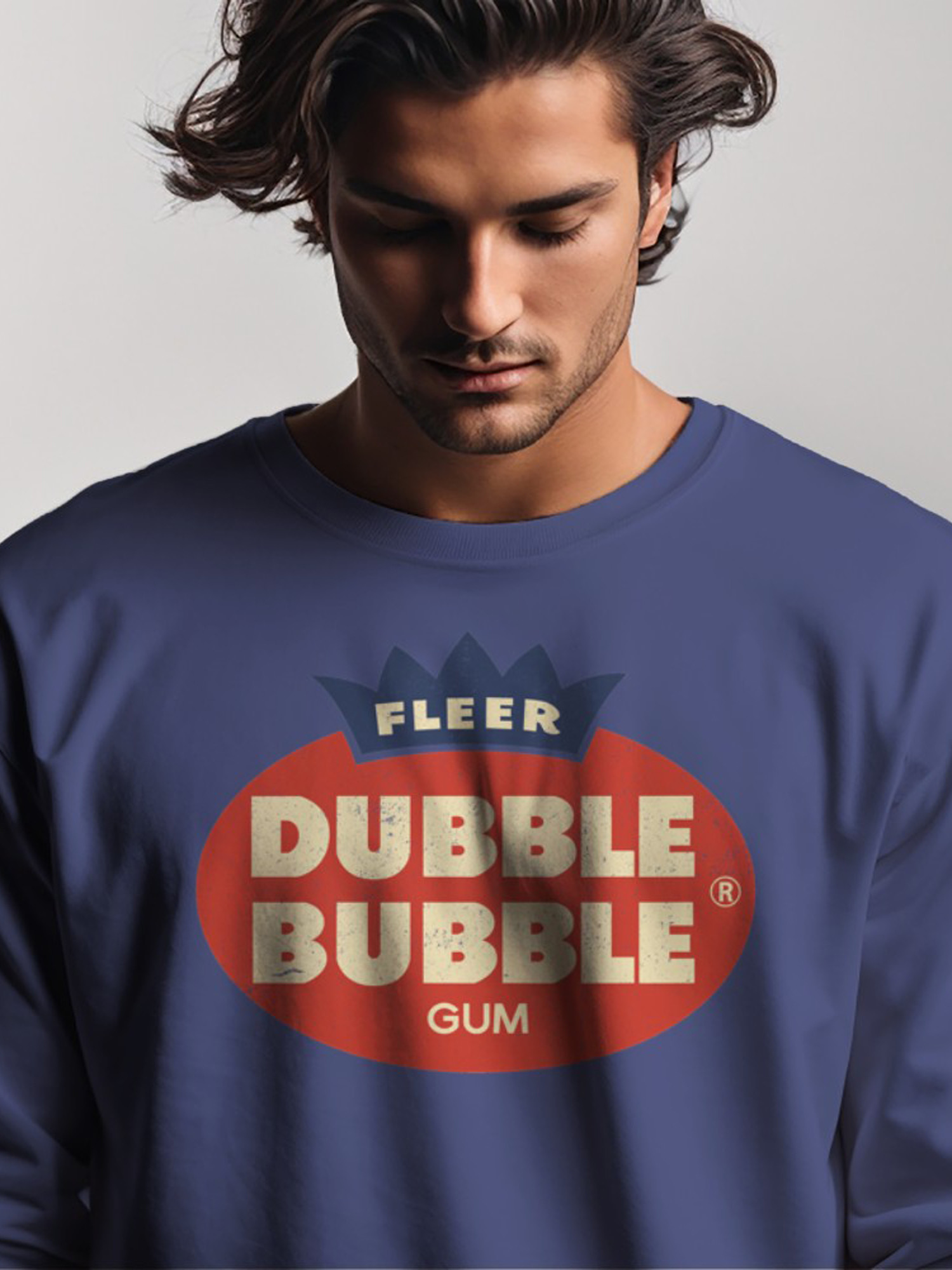 Sudadera para hombre con licencia oficial Dobble Bubble clásica con logotipo de goma - Imagen 8 de 15