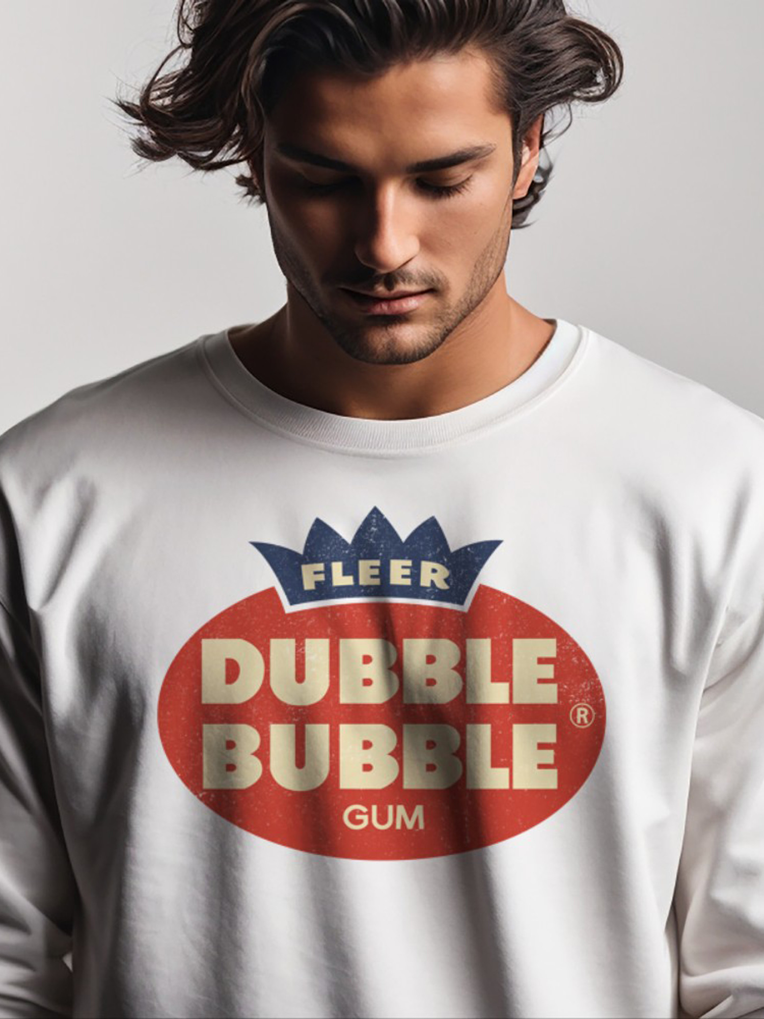 Sudadera para hombre con licencia oficial Dobble Bubble clásica con logotipo de goma - Imagen 14 de 15