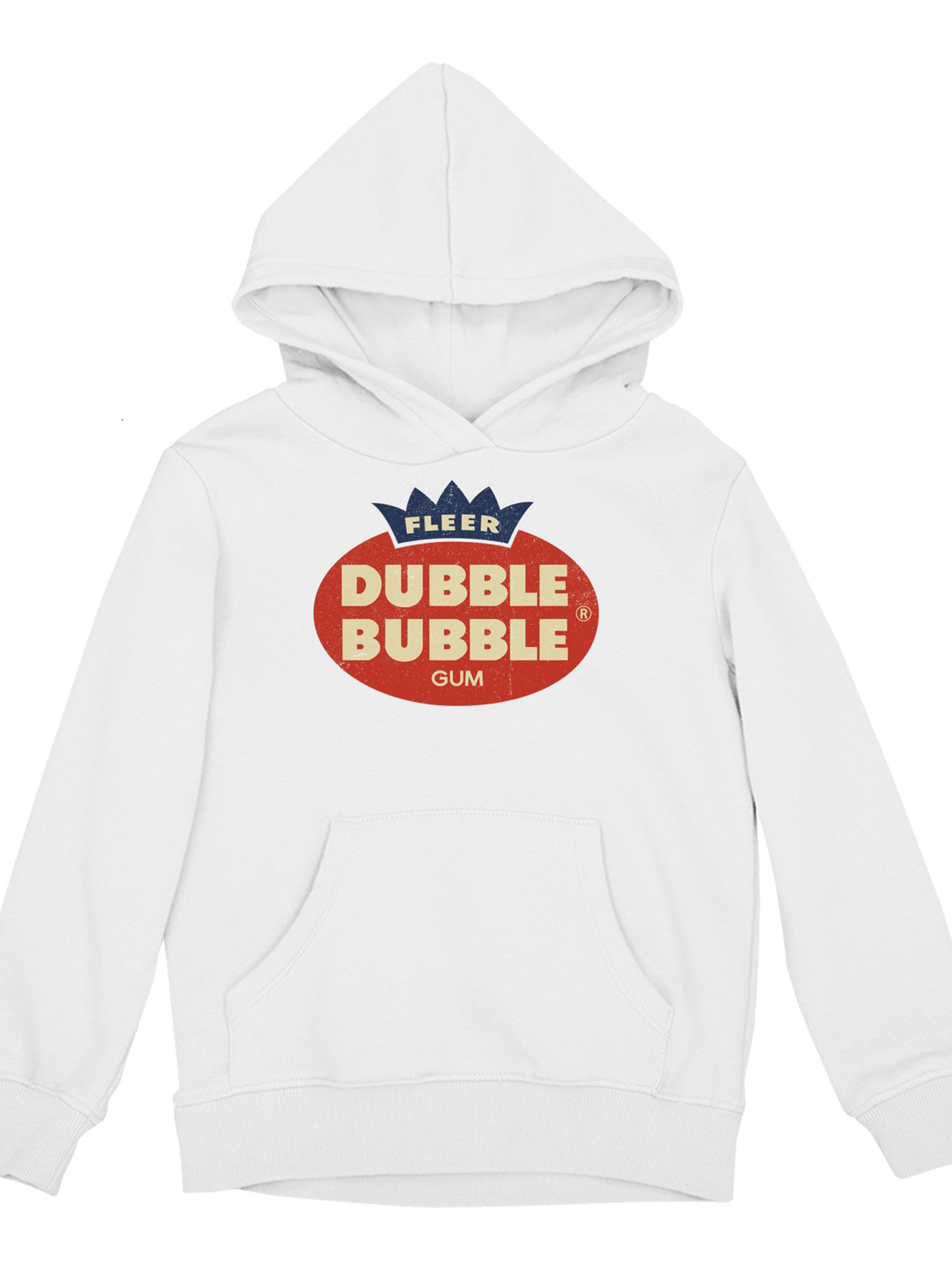 Officially Licensed Dubble Bubble Classic Gum Logo Youth's Hoodie - Picture 10 of 12