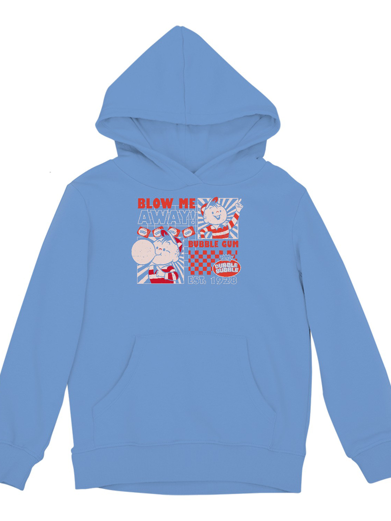 Felpa con cappuccio con licenza ufficiale Dubble Bubble Retro Gum Artwork Youth's - Foto 7 di 9