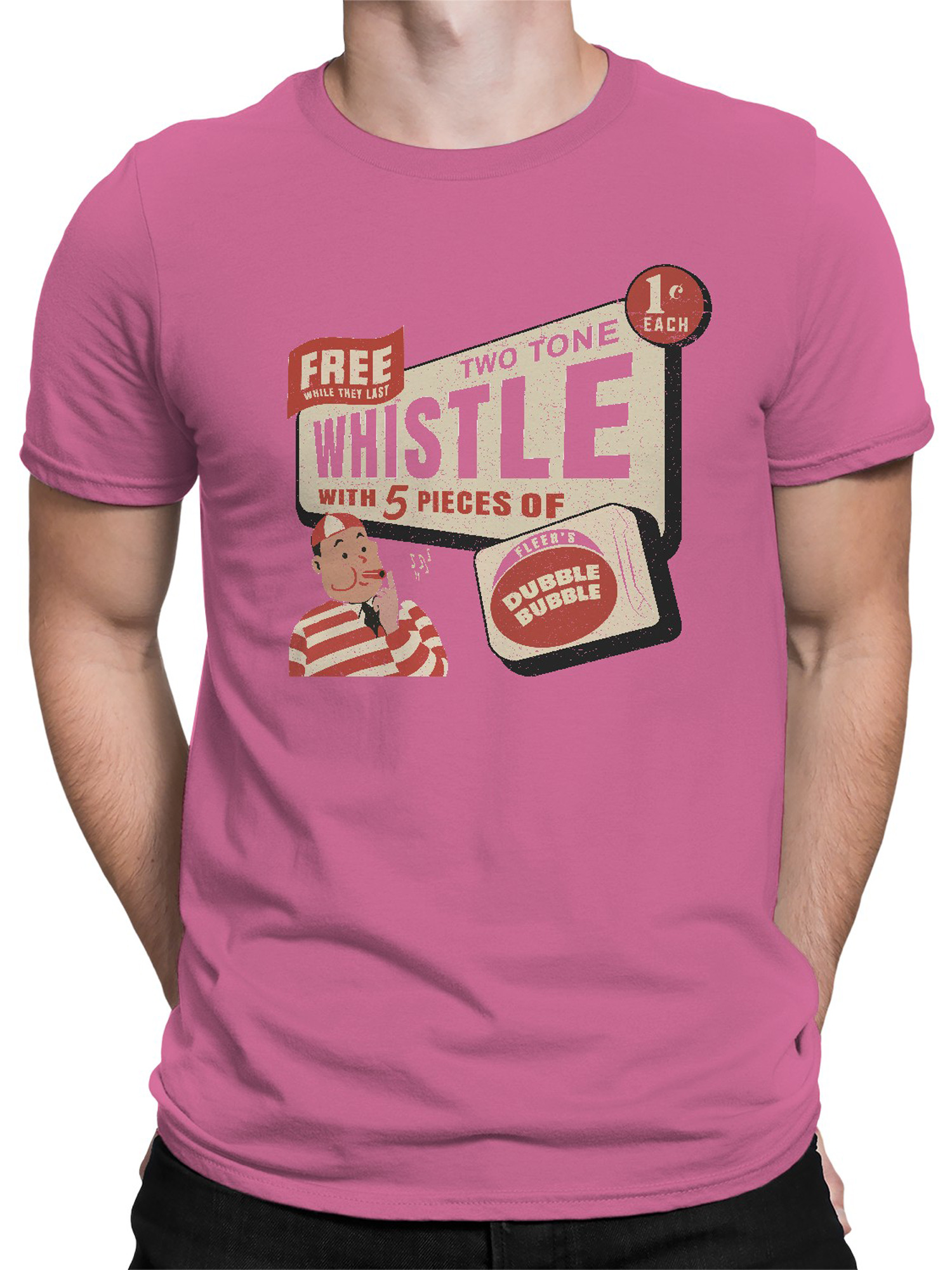 Offiziell lizenziertes Dubble Bubble Retro Pfeife Werbung Herren T-Shirt - Bild 8 von 18
