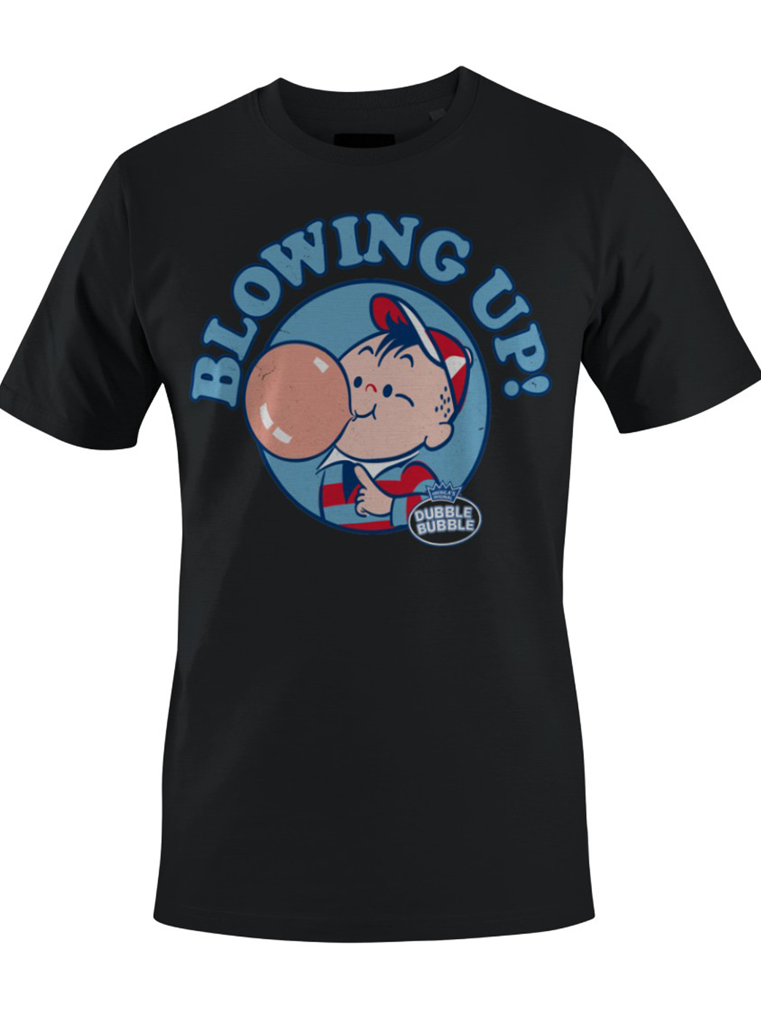 Officially Licensed Dubble Bubble Blowing Up with Men's T-shirt - Picture 4 of 18