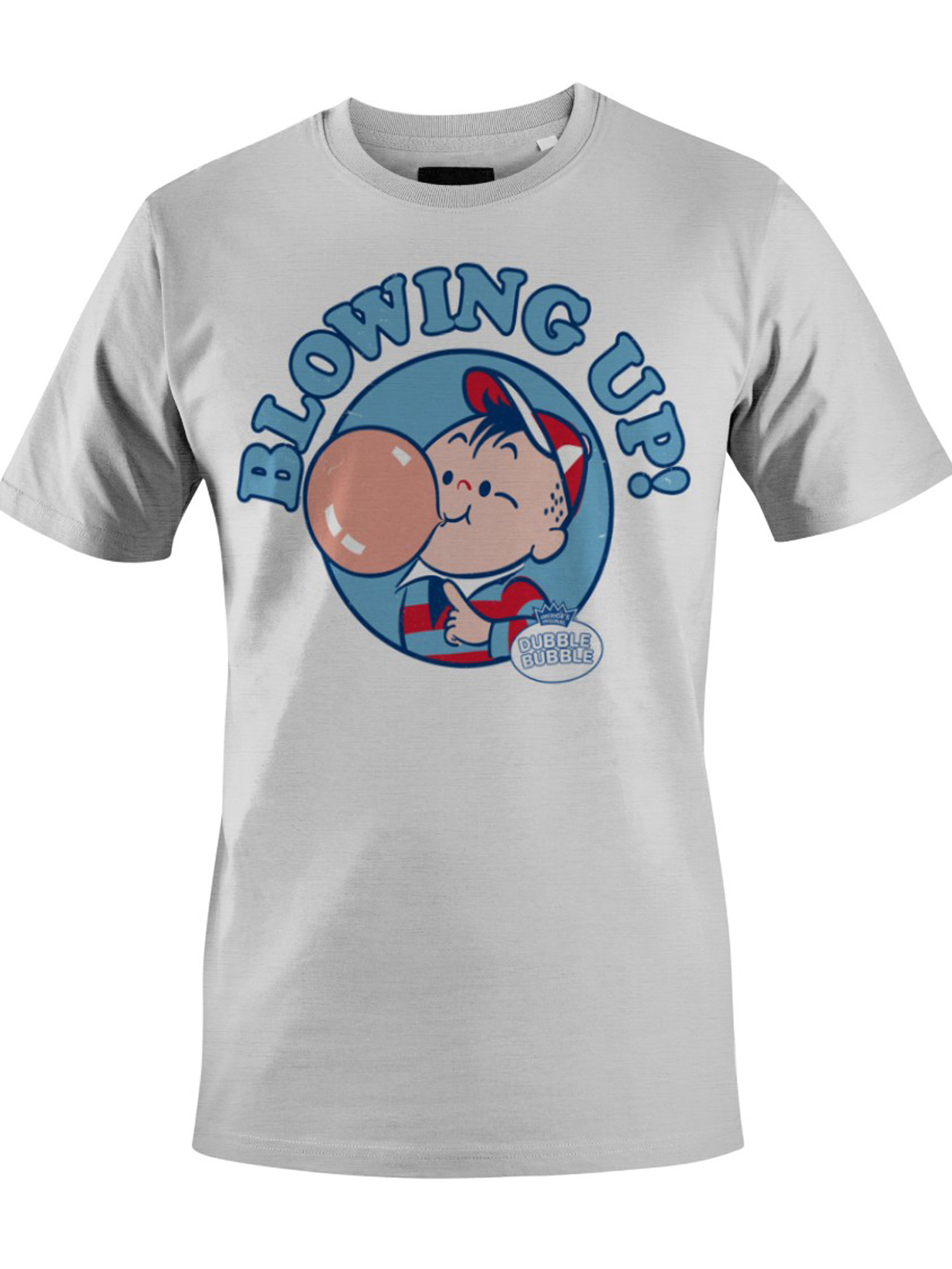 Officially Licensed Dubble Bubble Blowing Up with Men's T-shirt - Picture 16 of 18