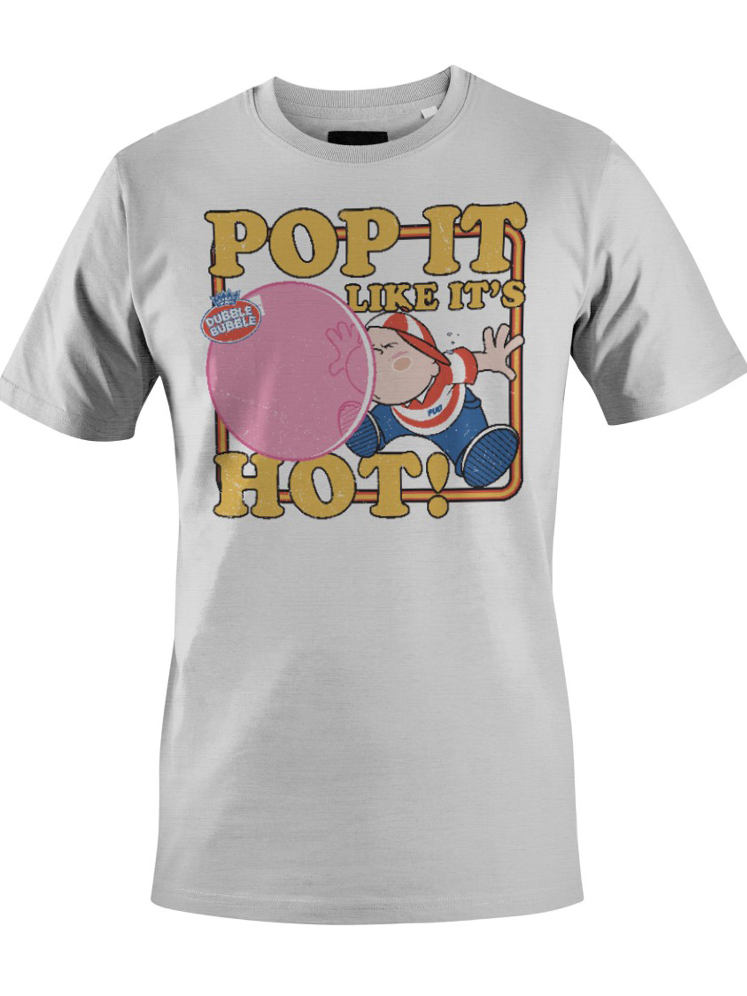 Officially Licensed Dubble Bubble Pop It Like It's Hot Gum Men's T-shirt - Picture 16 of 18