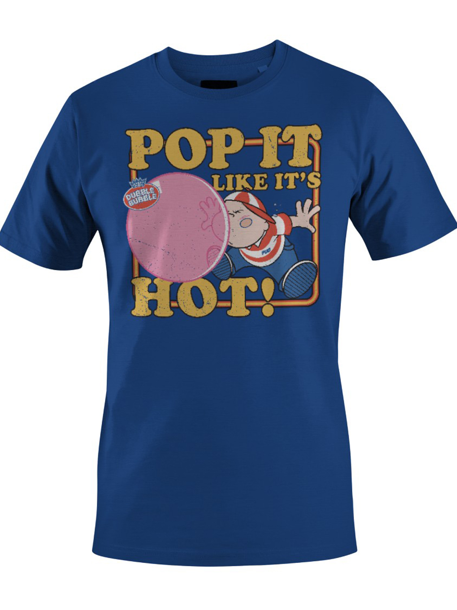 Officially Licensed Dubble Bubble Pop It Like It's Hot Gum Men's T-shirt - Picture 13 of 18