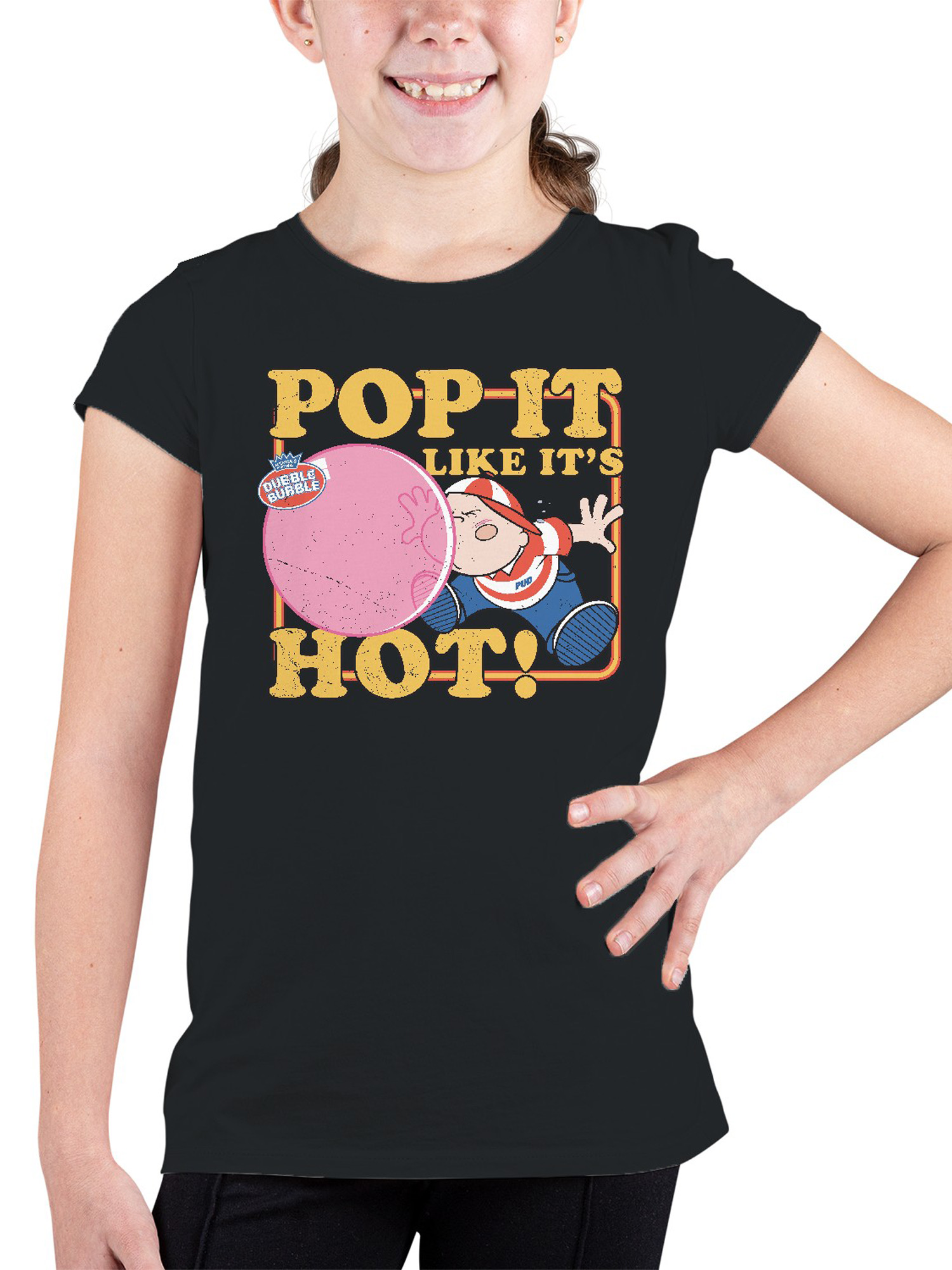 Offiziell lizenziertes Dubble Bubble Pop It Like It's Hot Gum Jugend T-Shirt - Bild 5 von 18