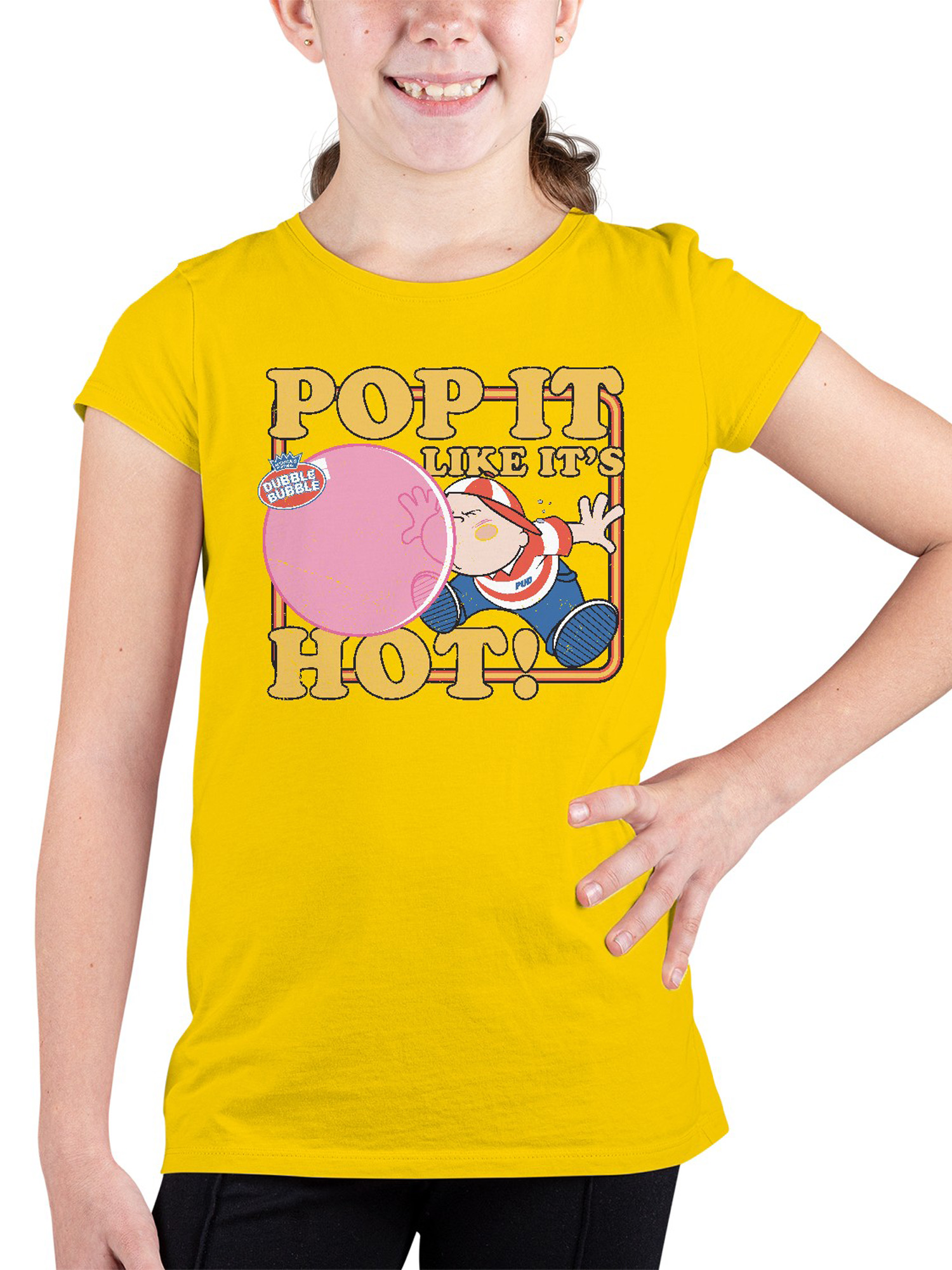 Offiziell lizenziertes Dubble Bubble Pop It Like It's Hot Gum Jugend T-Shirt - Bild 8 von 18