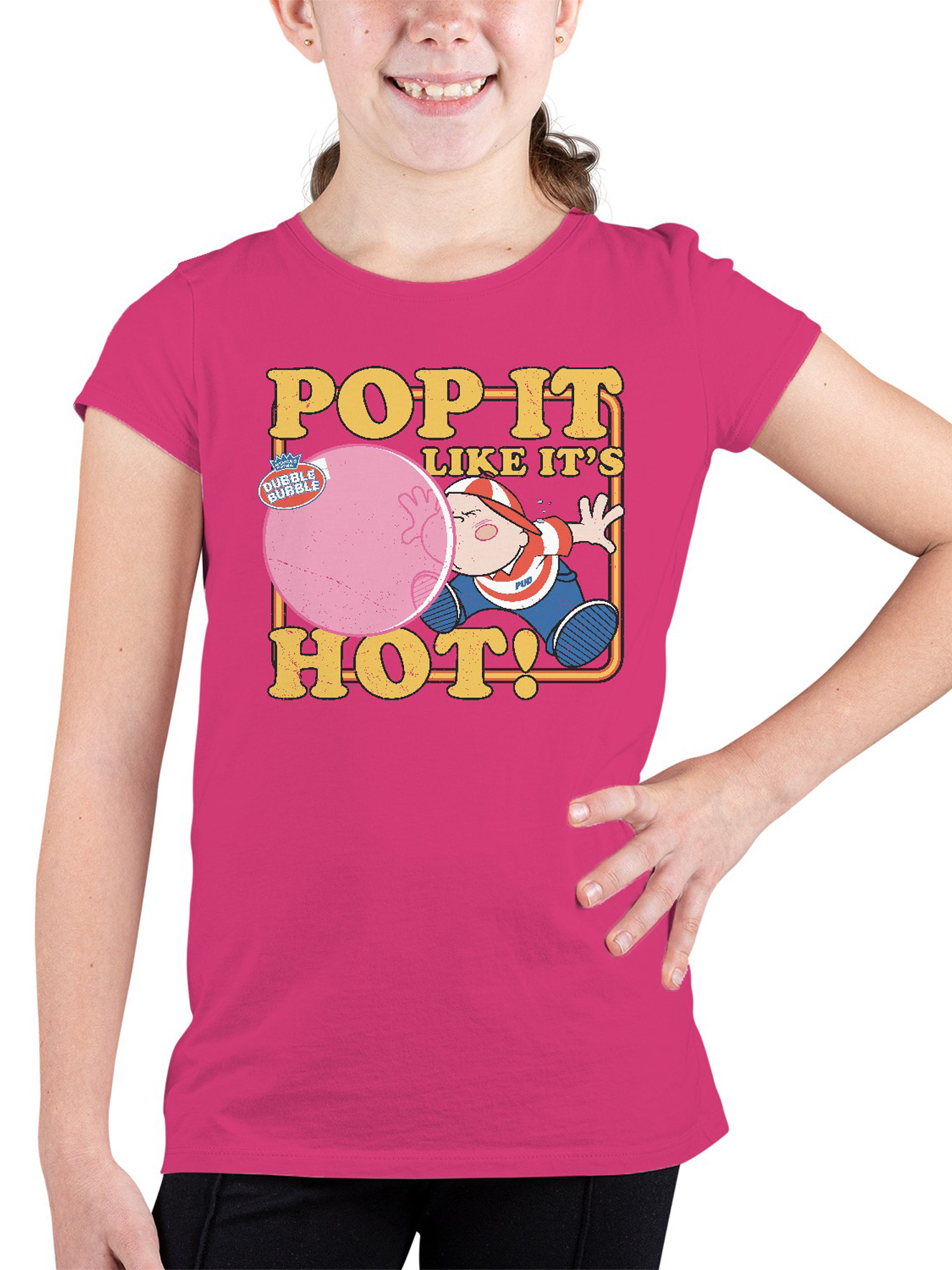 Offiziell lizenziertes Dubble Bubble Pop It Like It's Hot Gum Jugend T-Shirt - Bild 11 von 18