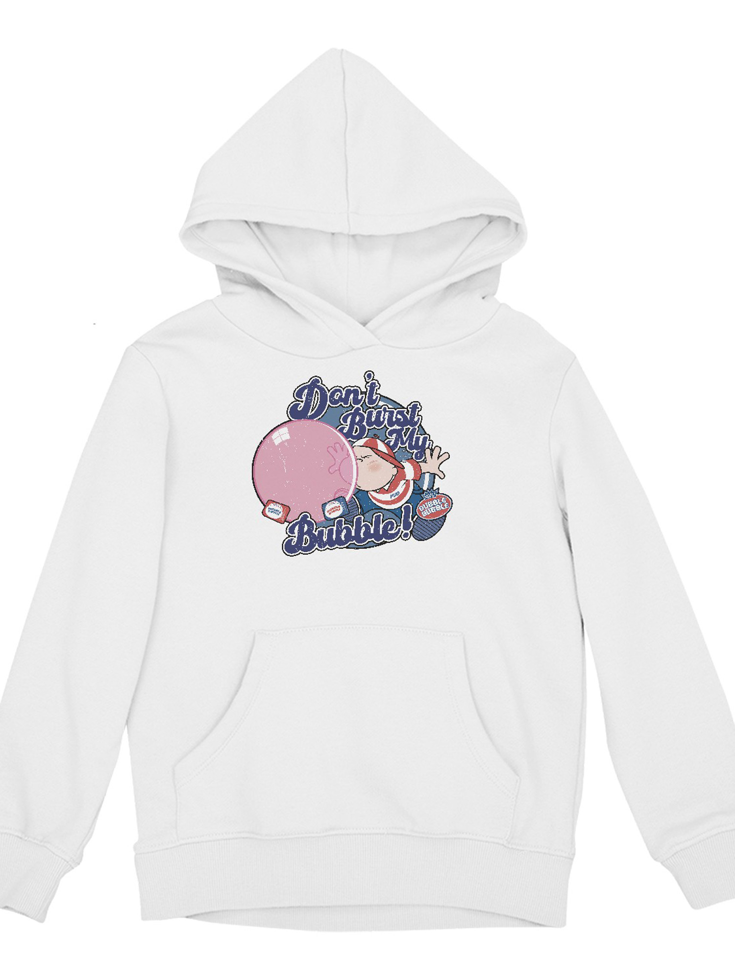Officially Licensed Dubble Bubble Don't Burst Retro Design Youth's Hoodie - Picture 10 of 12