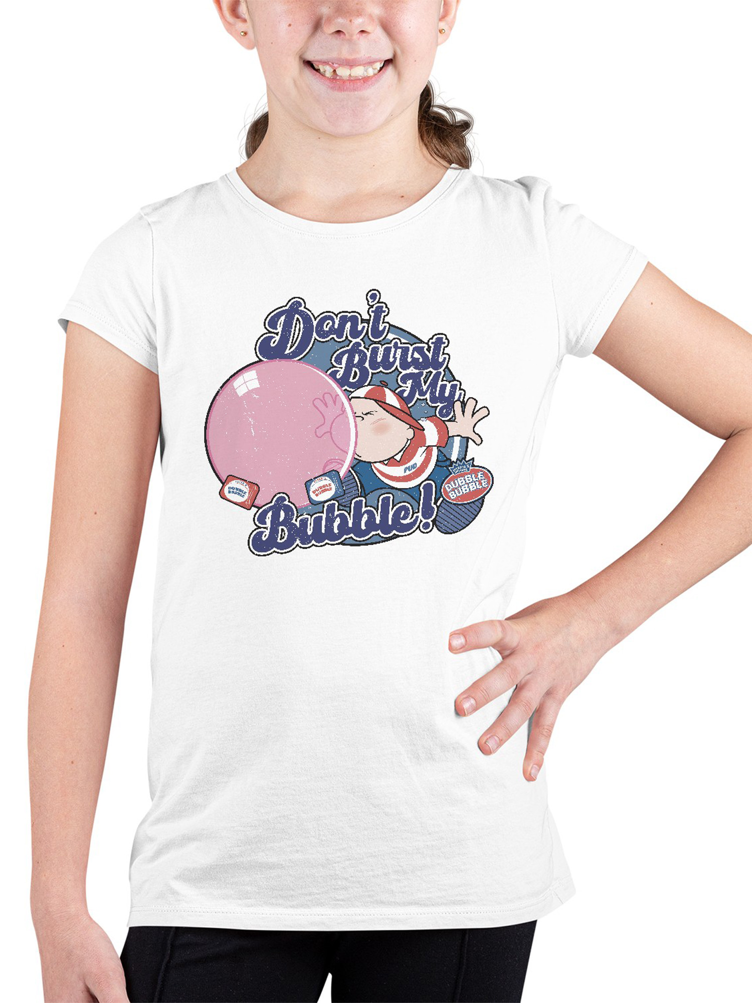 Offiziell lizenziertes Dubble Bubble Don't Burst My Bubble - Retro Jugend T-Shirt - Bild 17 von 18