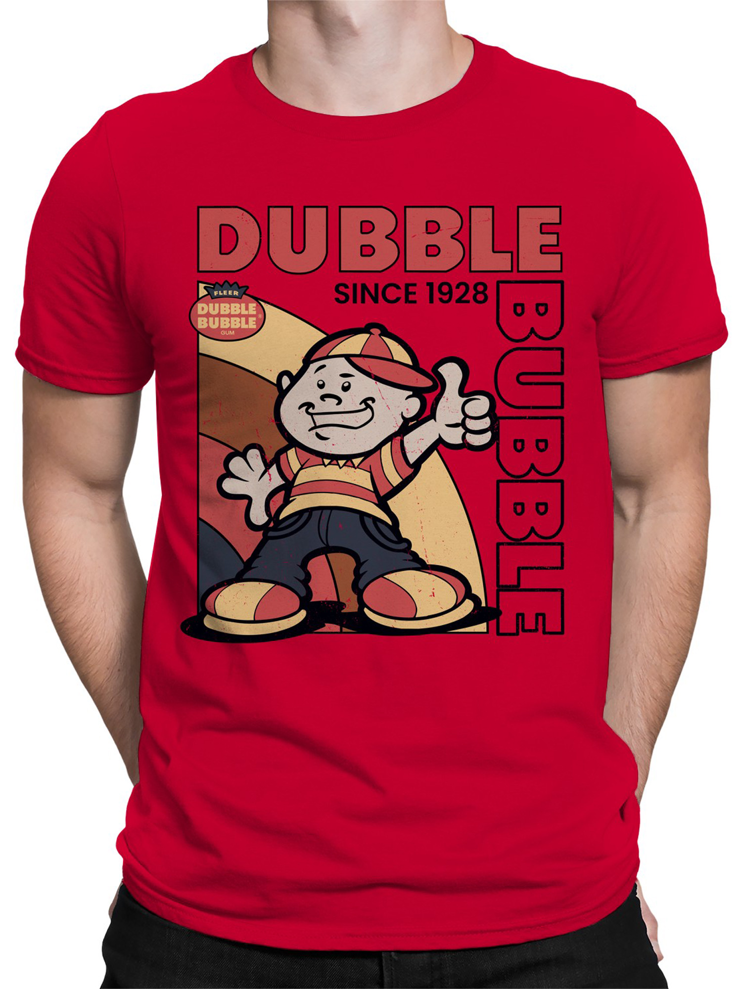Offiziell lizenziertes Dubble Bubble Dubble Vintage Poster Herren T-Shirt - Bild 8 von 15
