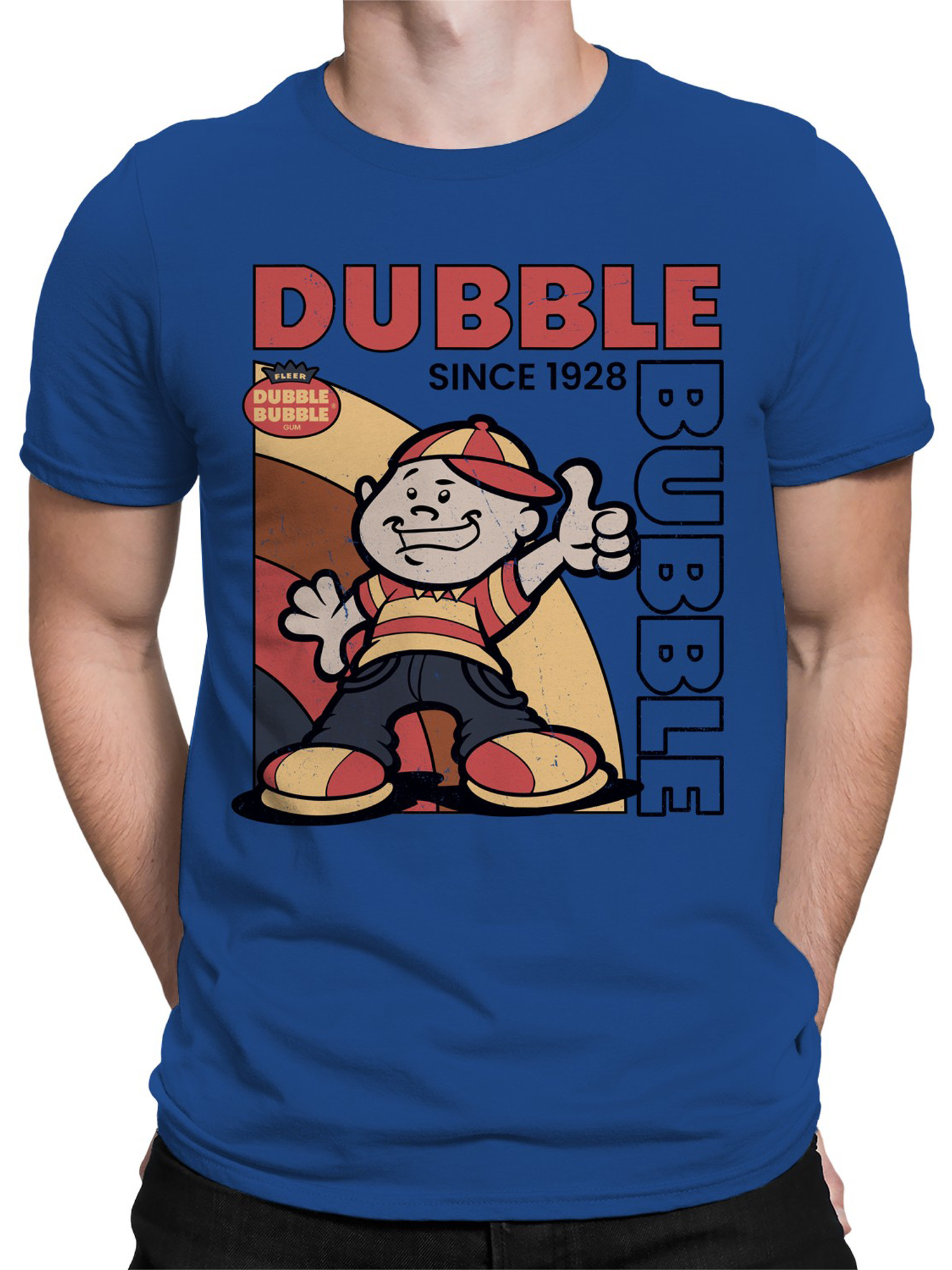 Offiziell lizenziertes Dubble Bubble Dubble Vintage Poster Herren T-Shirt - Bild 11 von 15
