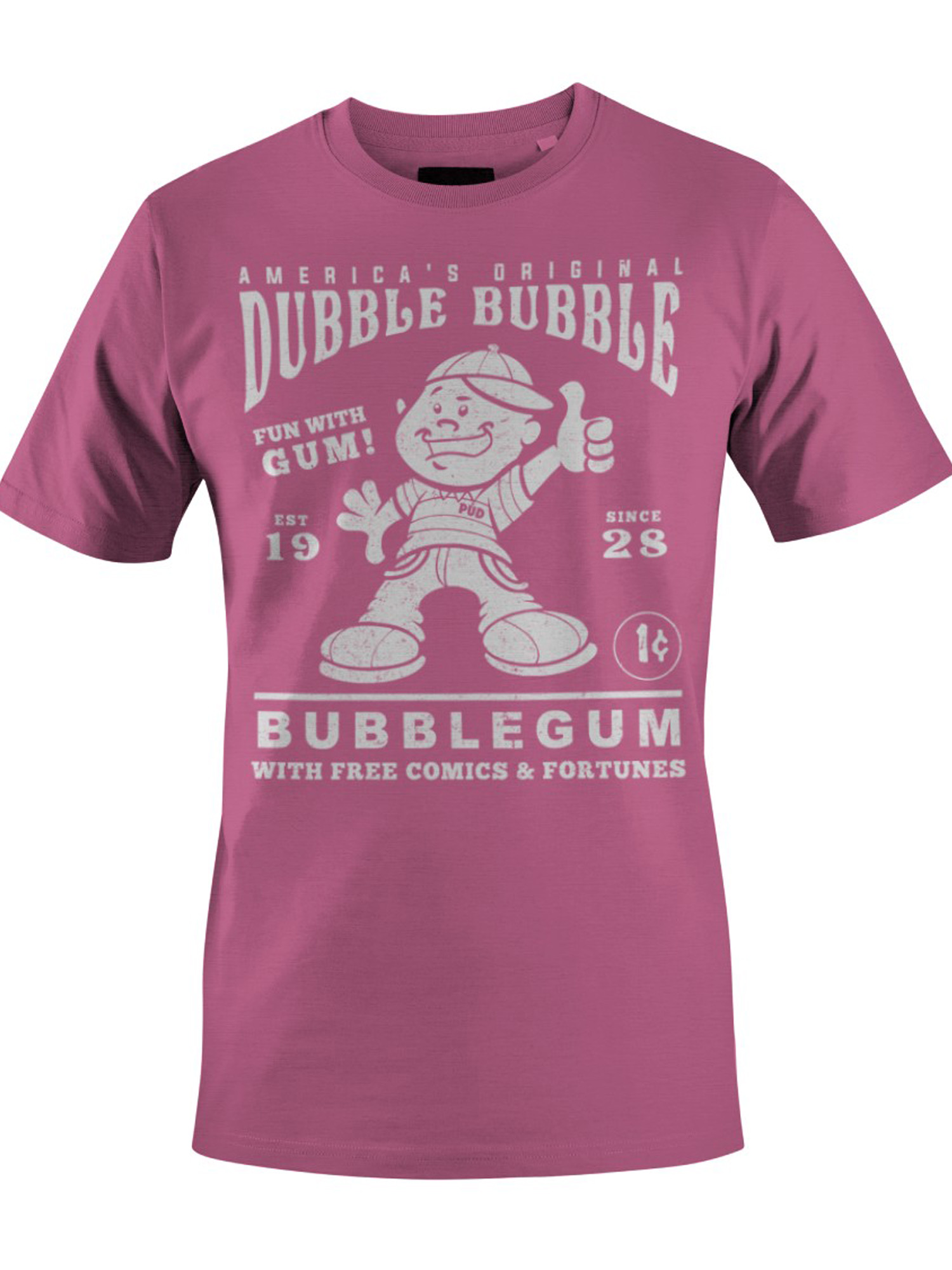 Officially Licensed Dubble Bubble Classic Advertisement Men's T-shirt - Picture 7 of 15